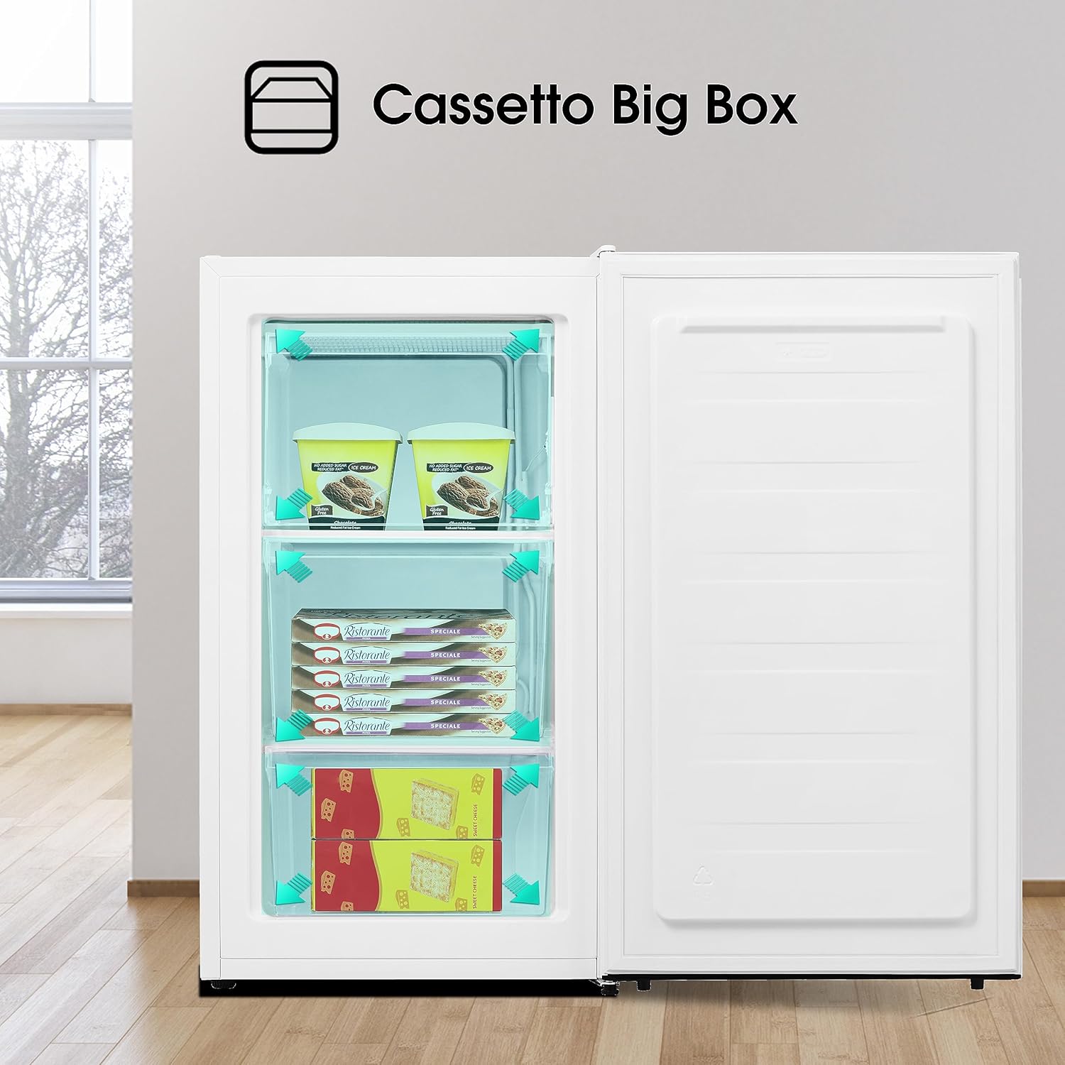 Hisense MUZ4859E, Congelatore Verticale, Bianco, 61L - immagine 4