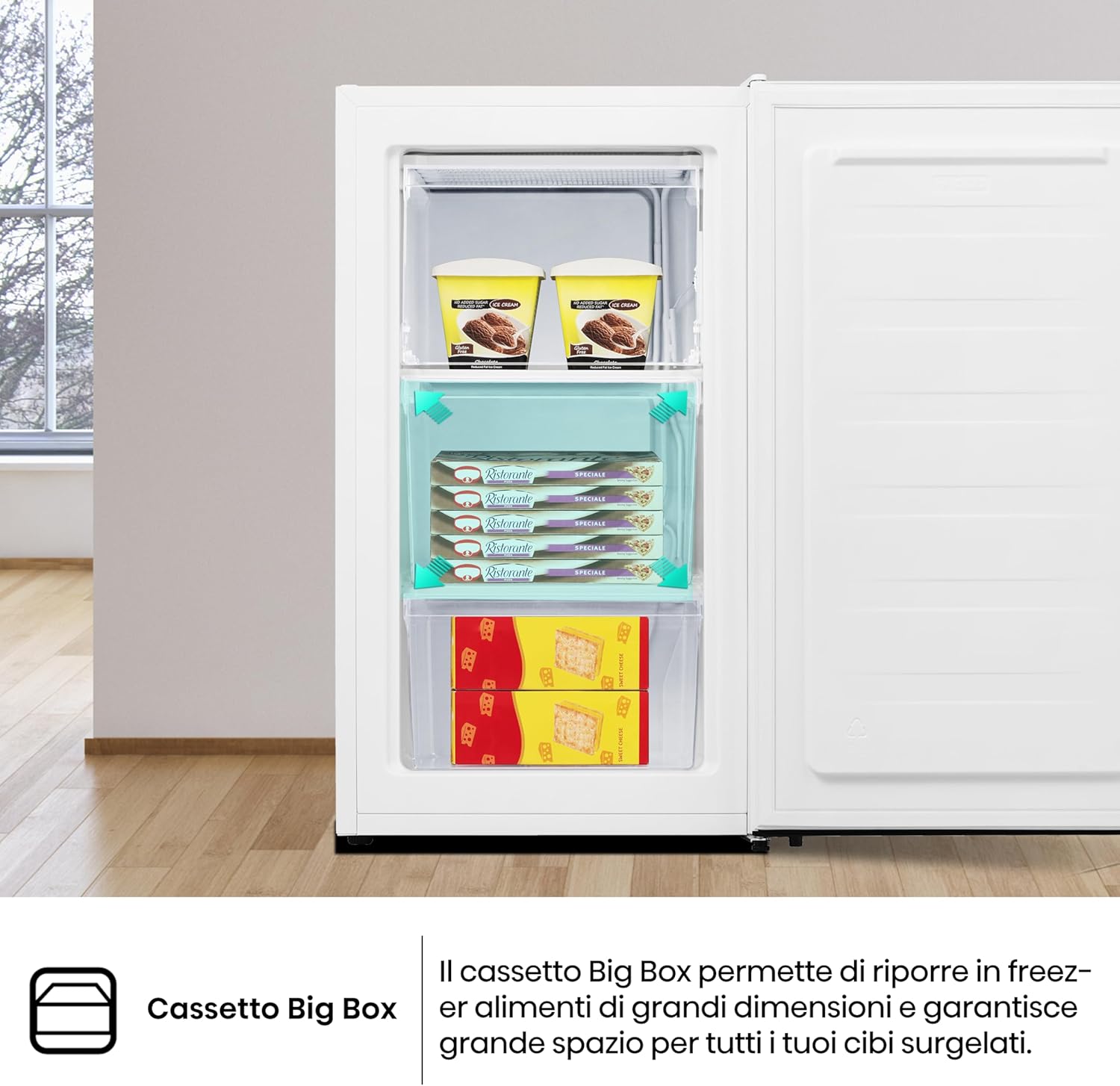 Hisense MUZ4859E, Congelatore Verticale, Bianco, 61L - immagine 9