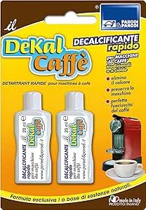PARODI & PARODI - Decalcificante Macchina Caffè Liquido Compatibile con Delonghi Nespresso Lavazza Nestcafe e Altre, Anticalcare Macchine Caffe per Macchinetta Caffe a Cialde, Rapido e Naturale, 20 ml