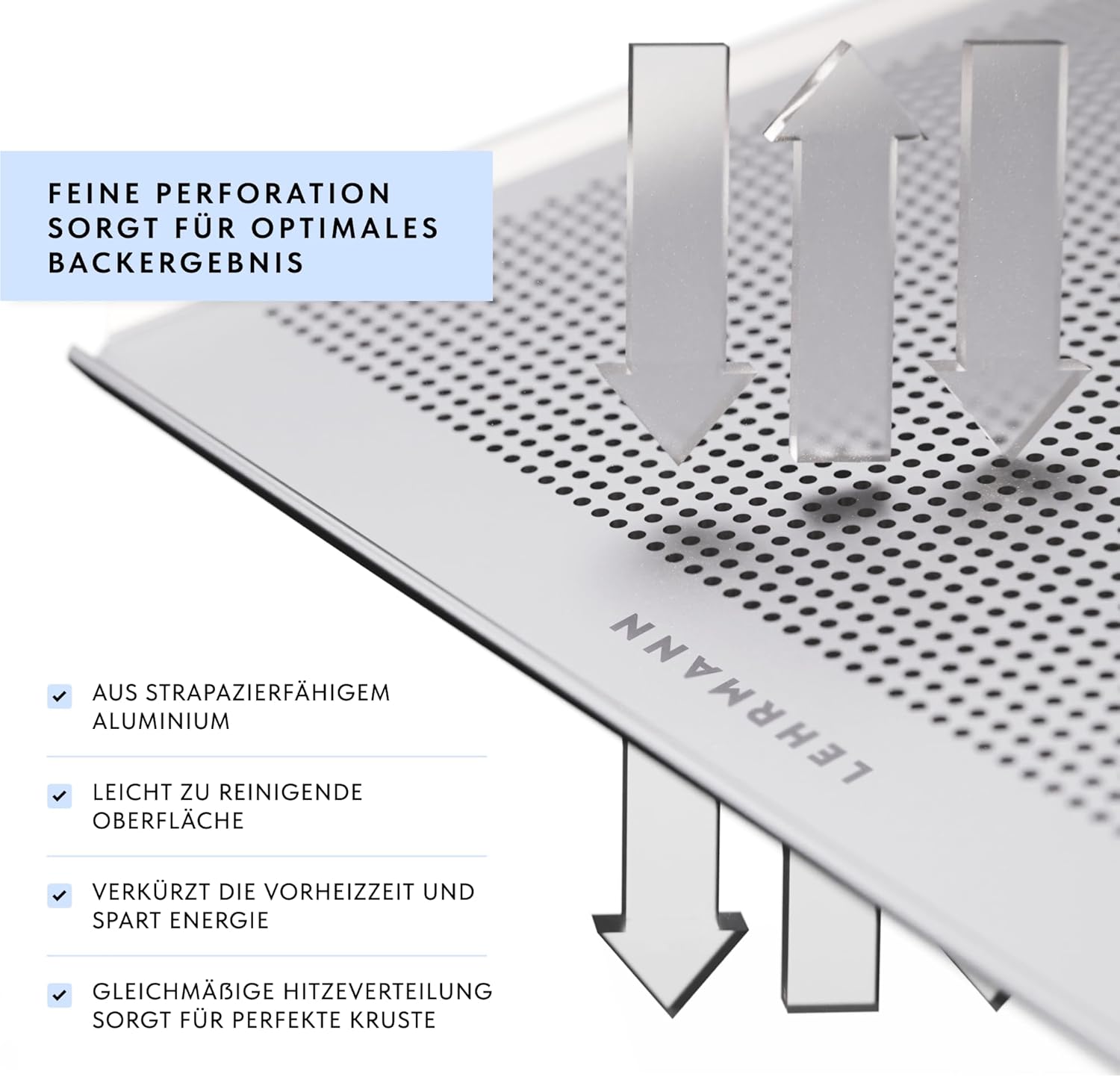 LEHRMANN Teglia Forata Antiaderente 60x40 cm - immagine 4