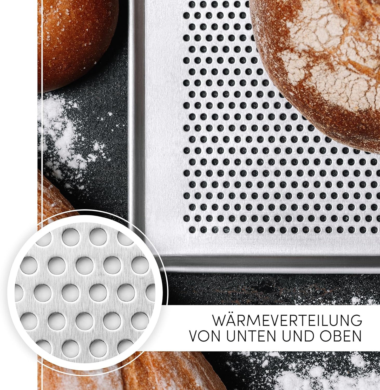 LEHRMANN Teglia Forata Antiaderente 60x40 cm - immagine 8