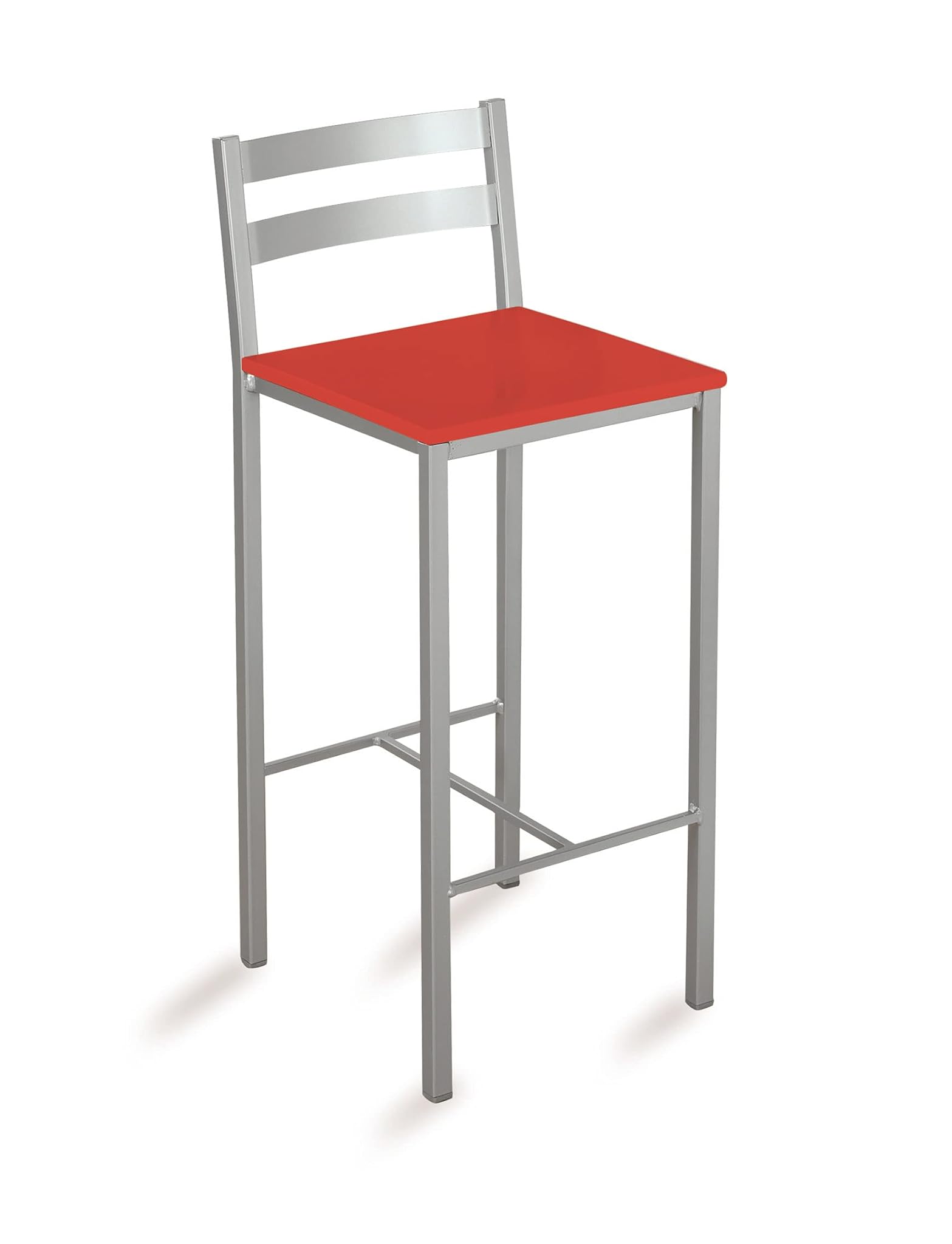 Astimesa - Sgabello Alto Cucina 70cm Similpelle Rossa