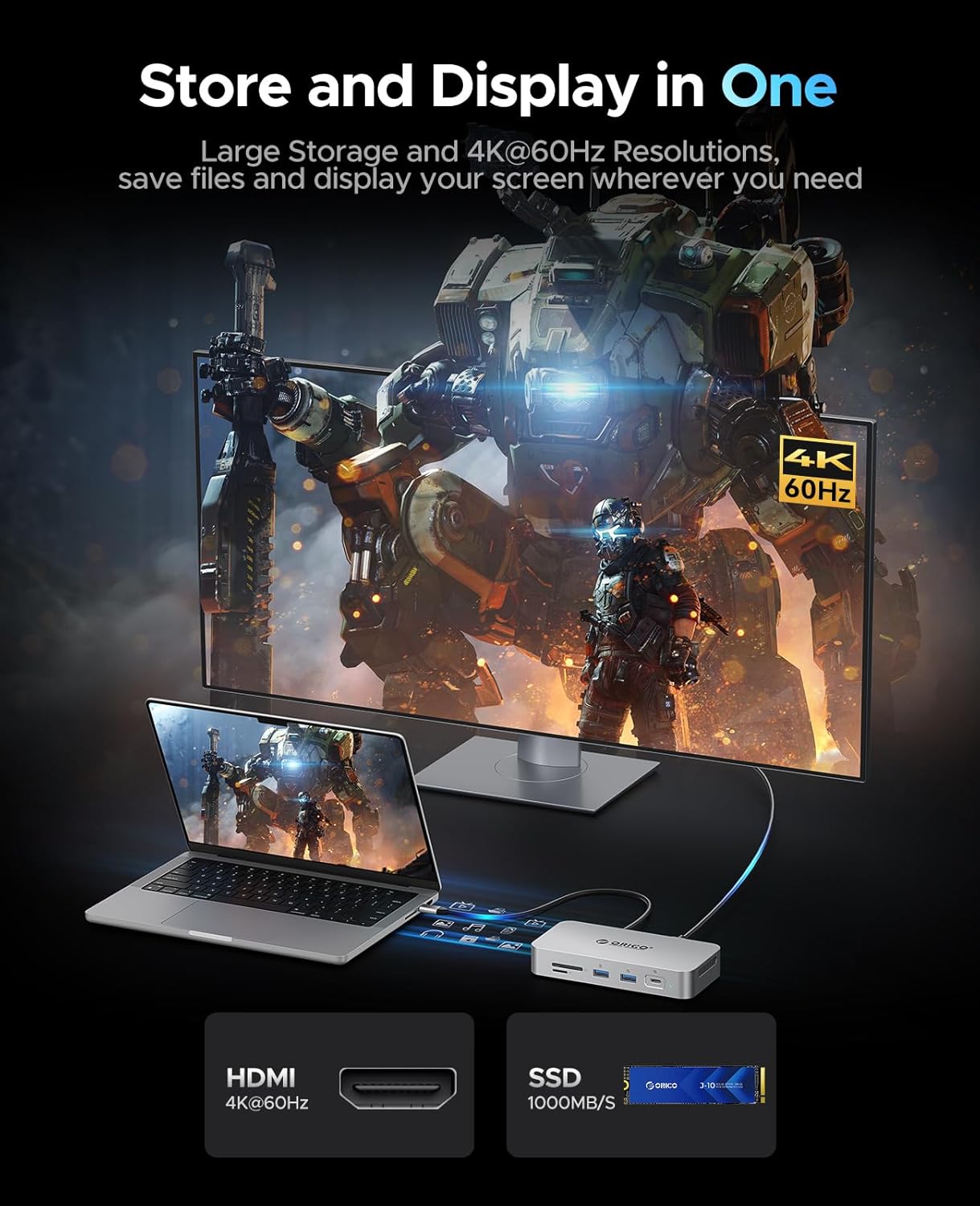 Orico SJ10 - Docking Station SSD Esterna 512GB - immagine 2