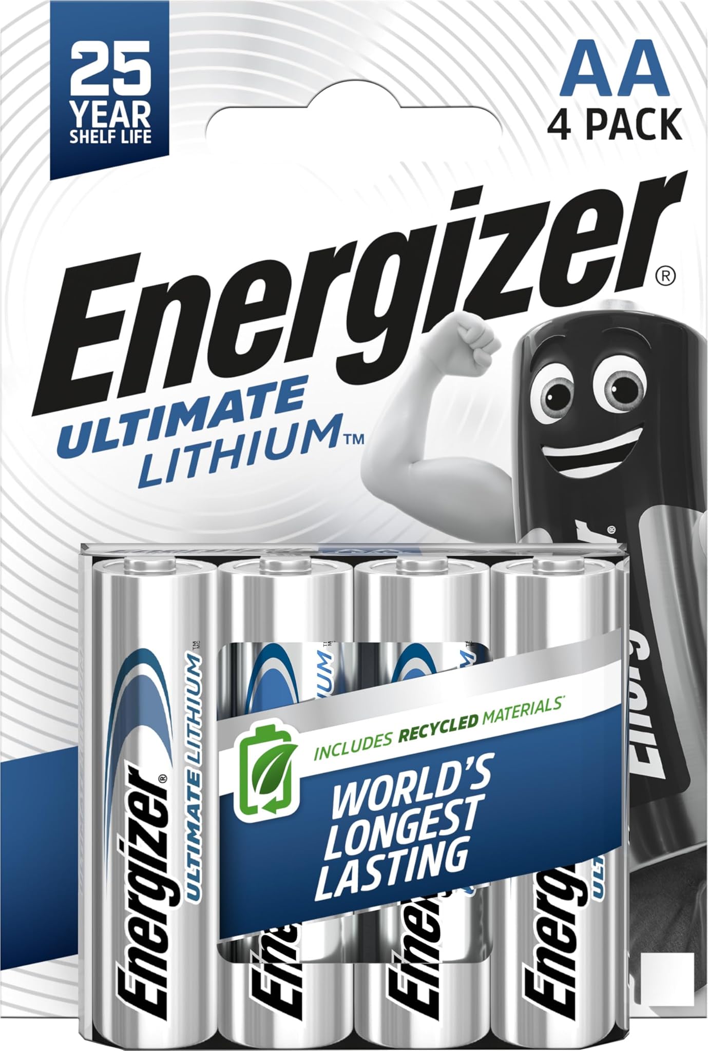 Energizer Ultimate Lithium AA (Pacco da 4) Pile 1,5V