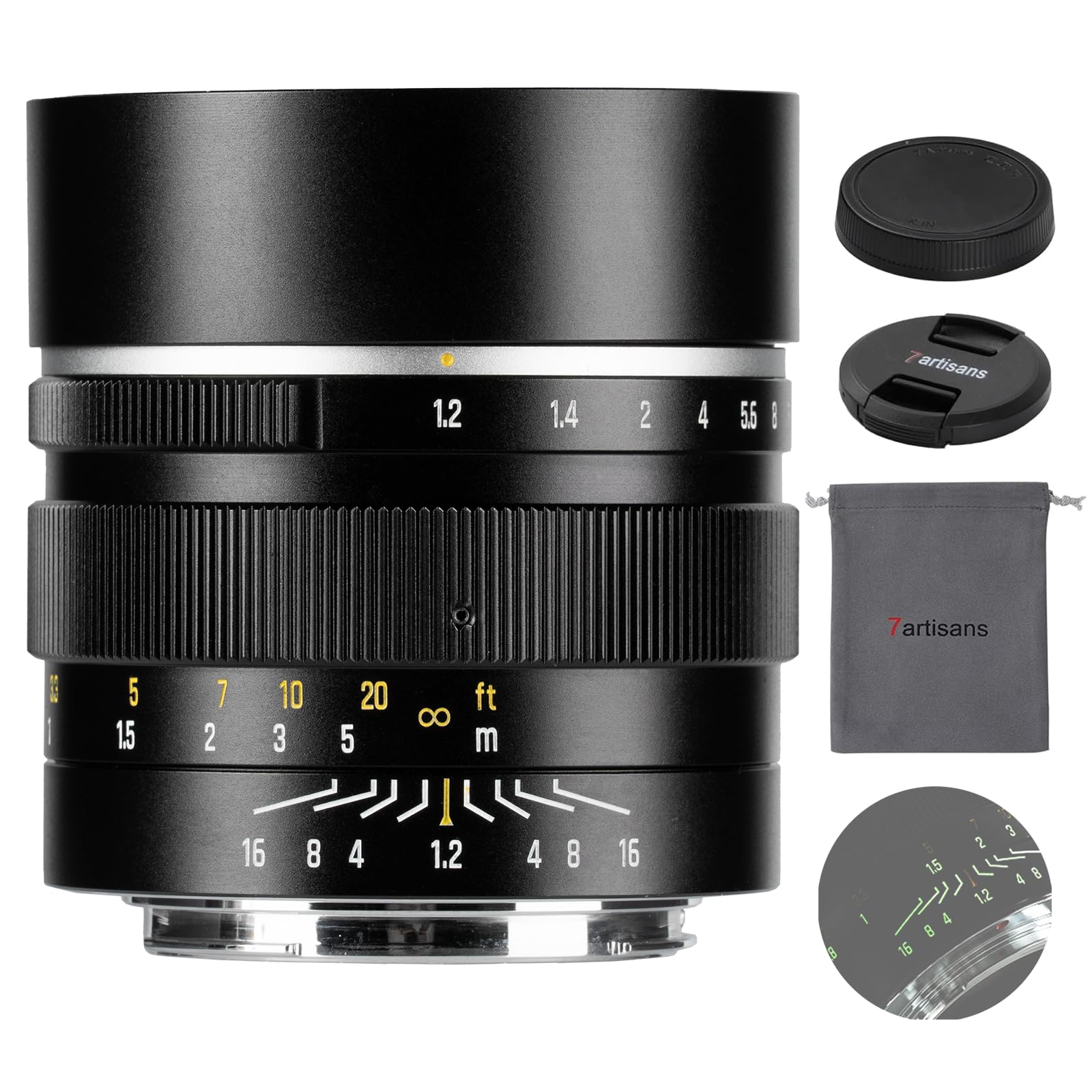 7artisans 50mm F1.2 Obiettivo APS-C per M43-Mount