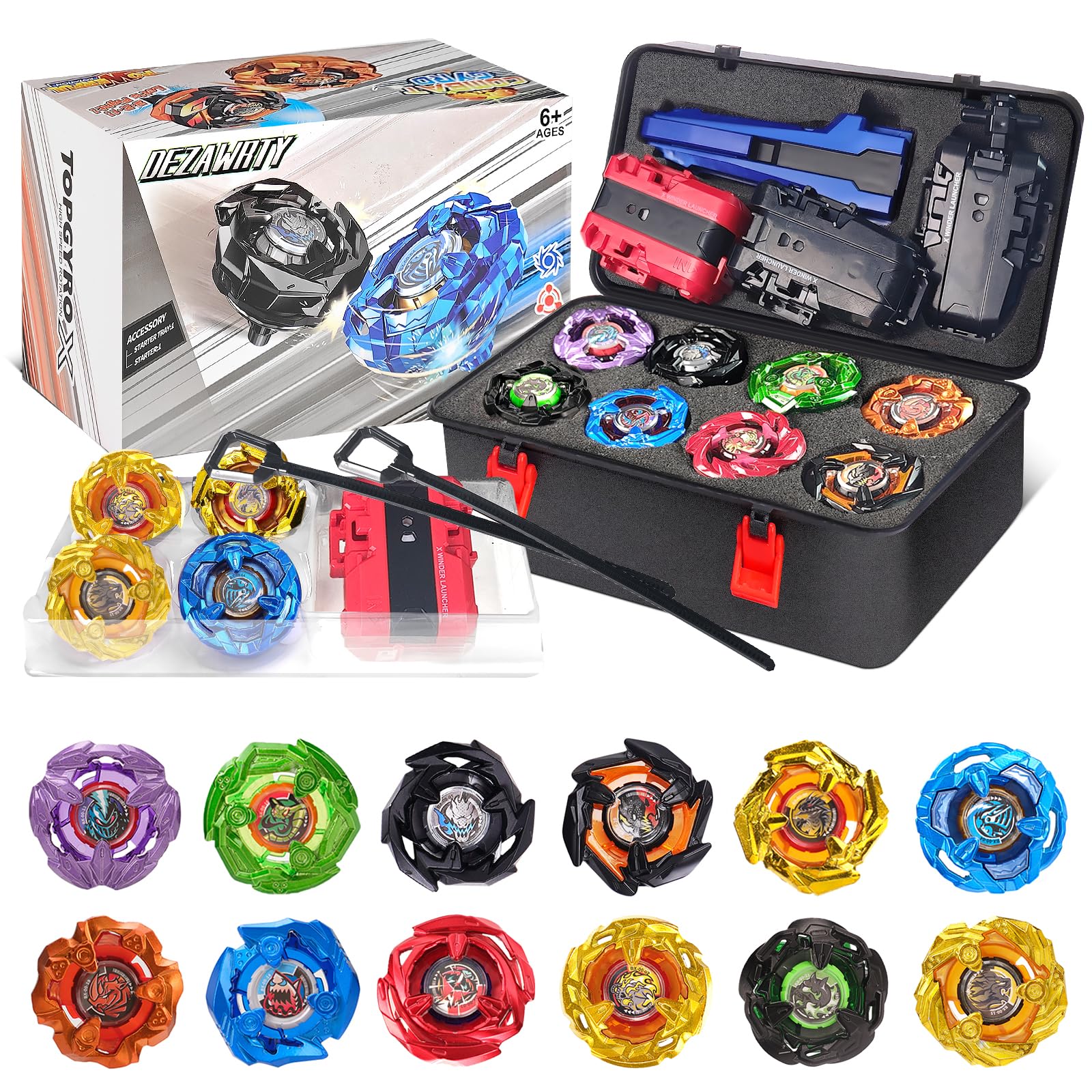 X Set da Battaglia per Trottole a Scatola