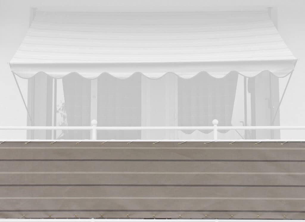 Angerer Paravista per Balcone Design No. 2800 Grigio, 90 cm, Lunghezza: 6 Metro