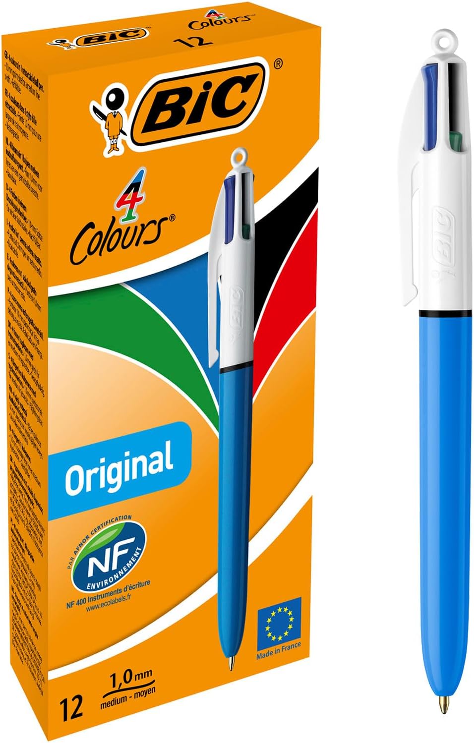 Bic 4 Colori - Penne a Sfera Multicolore 12 Unità - immagine 1