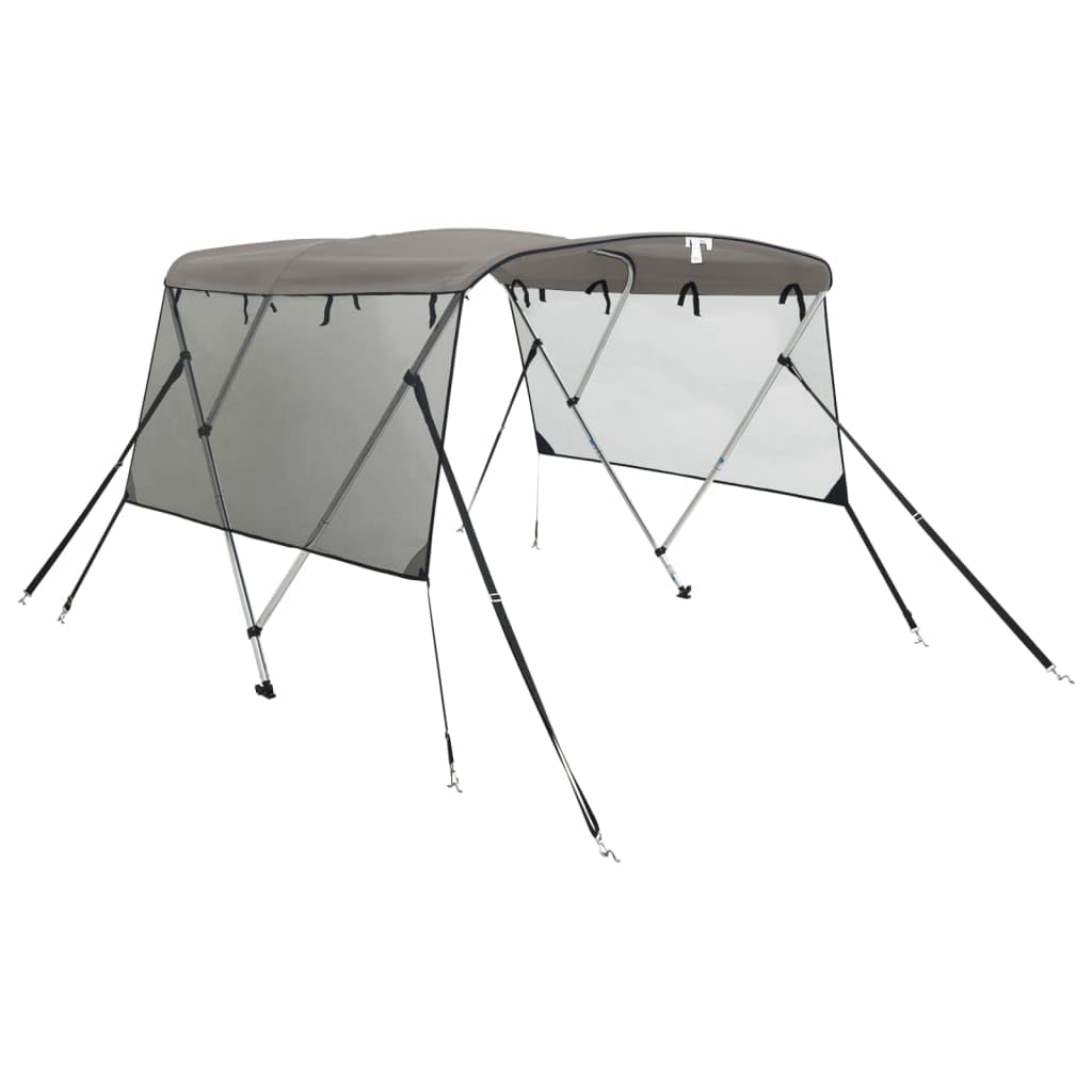 vidaXL Bimini di Prua 3 Archi con Pareti Rete 183x137cm