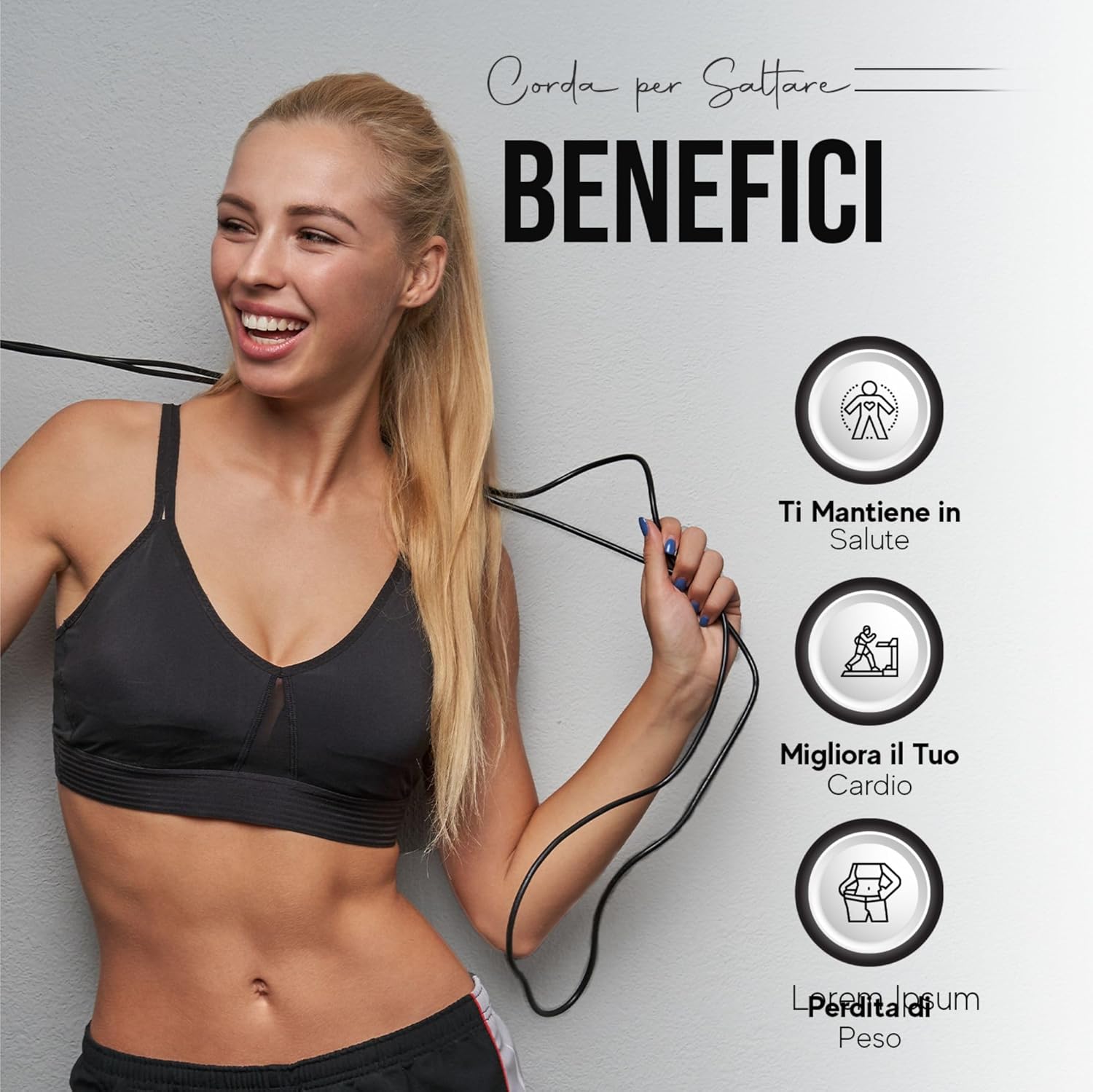 Roar® Corda Per Saltare Professionale - immagine 5