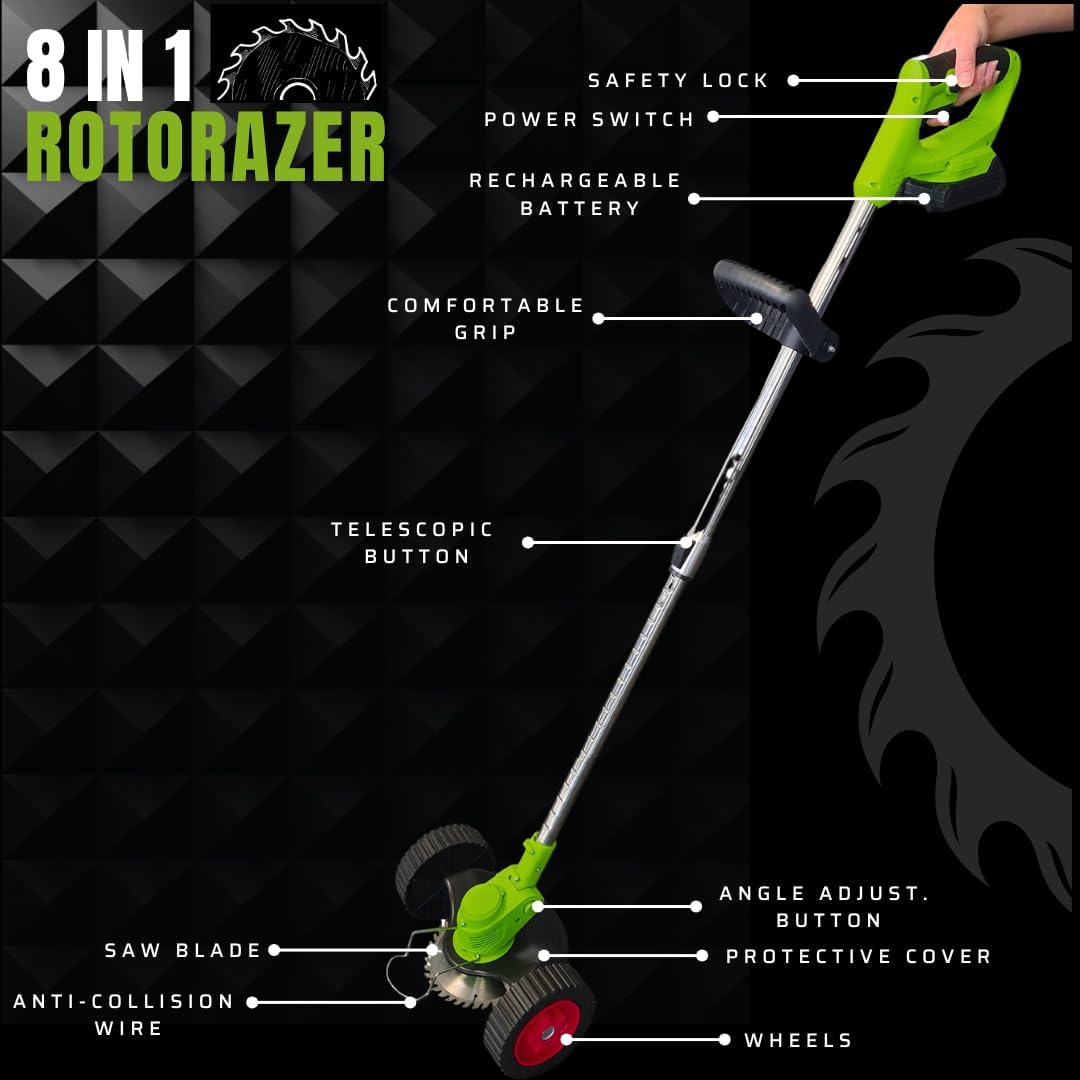 Best Direct ROTORAZER 8 IN 1 Decespugliatore Elettrico - immagine 2