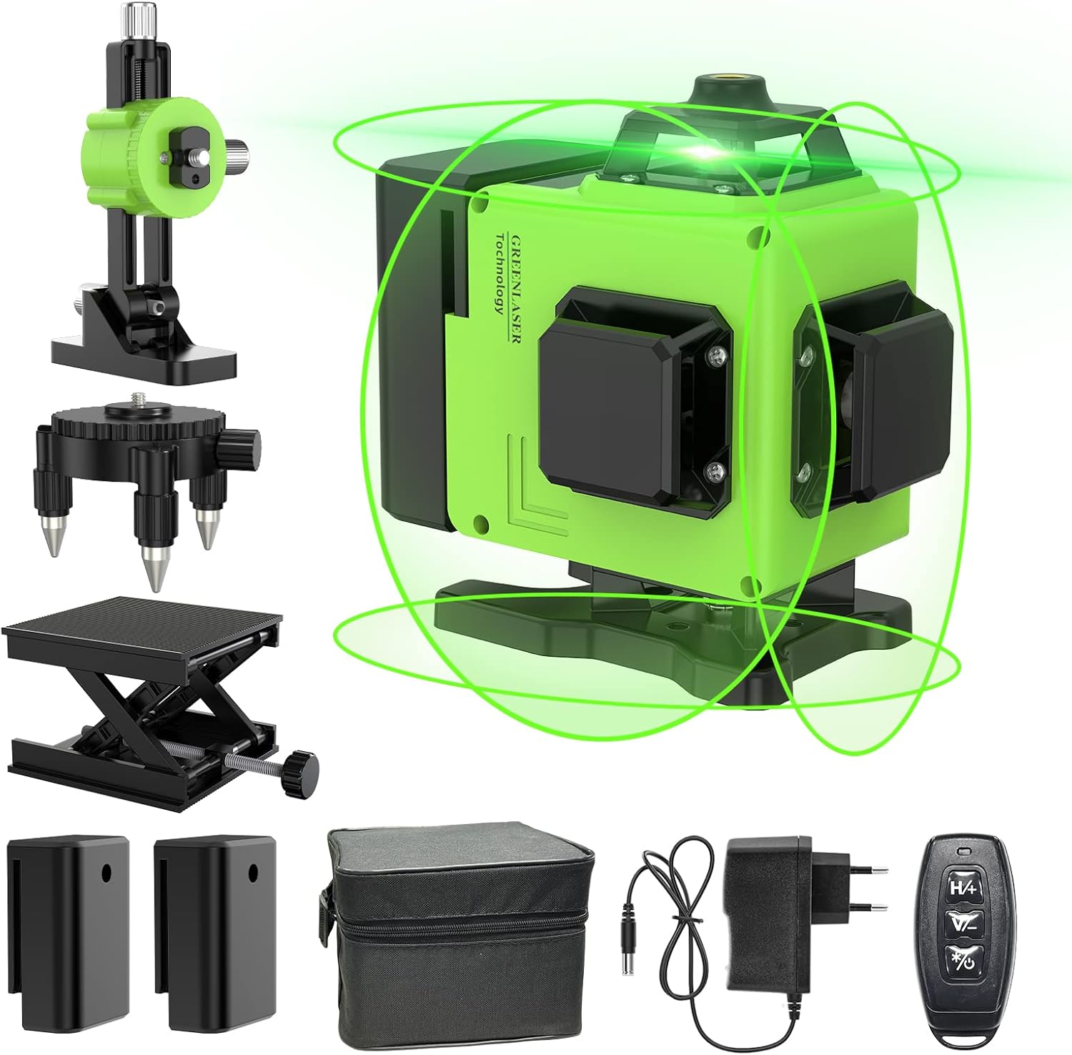 Livella Laser 4D 16 Linee Verde 4x360° - immagine 1