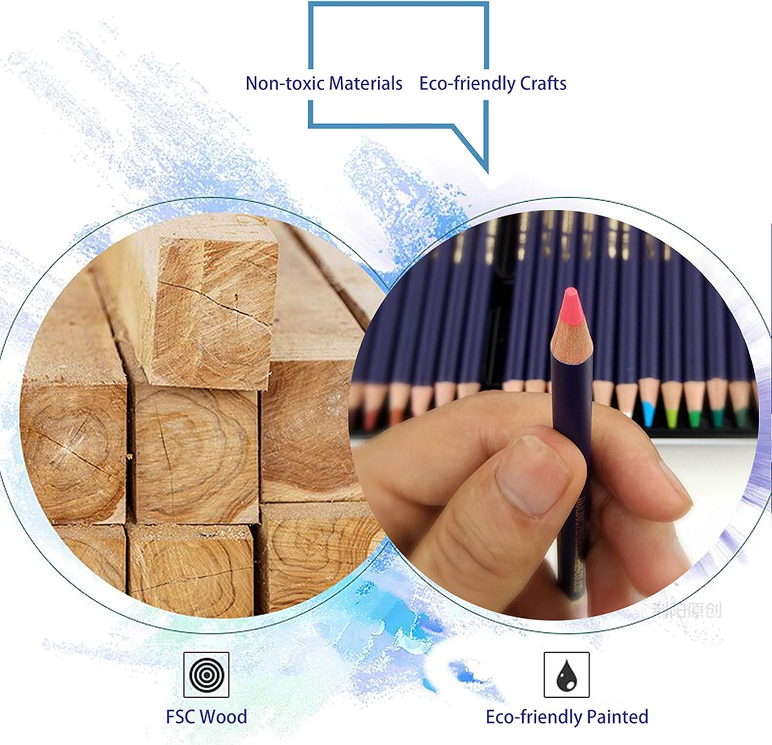 Wgot Matite da Disegno e Colorate - Set da 72 - immagine 4