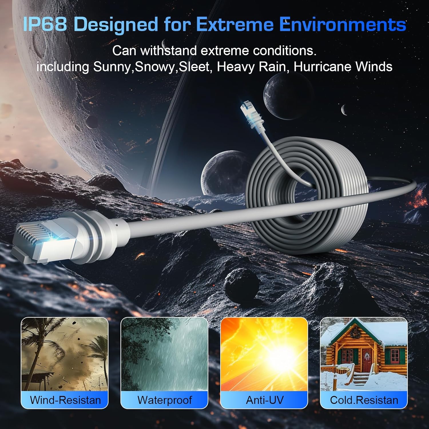 Plowaroe Starlink Gen 3 Cavo 25M, Grigio - immagine 4