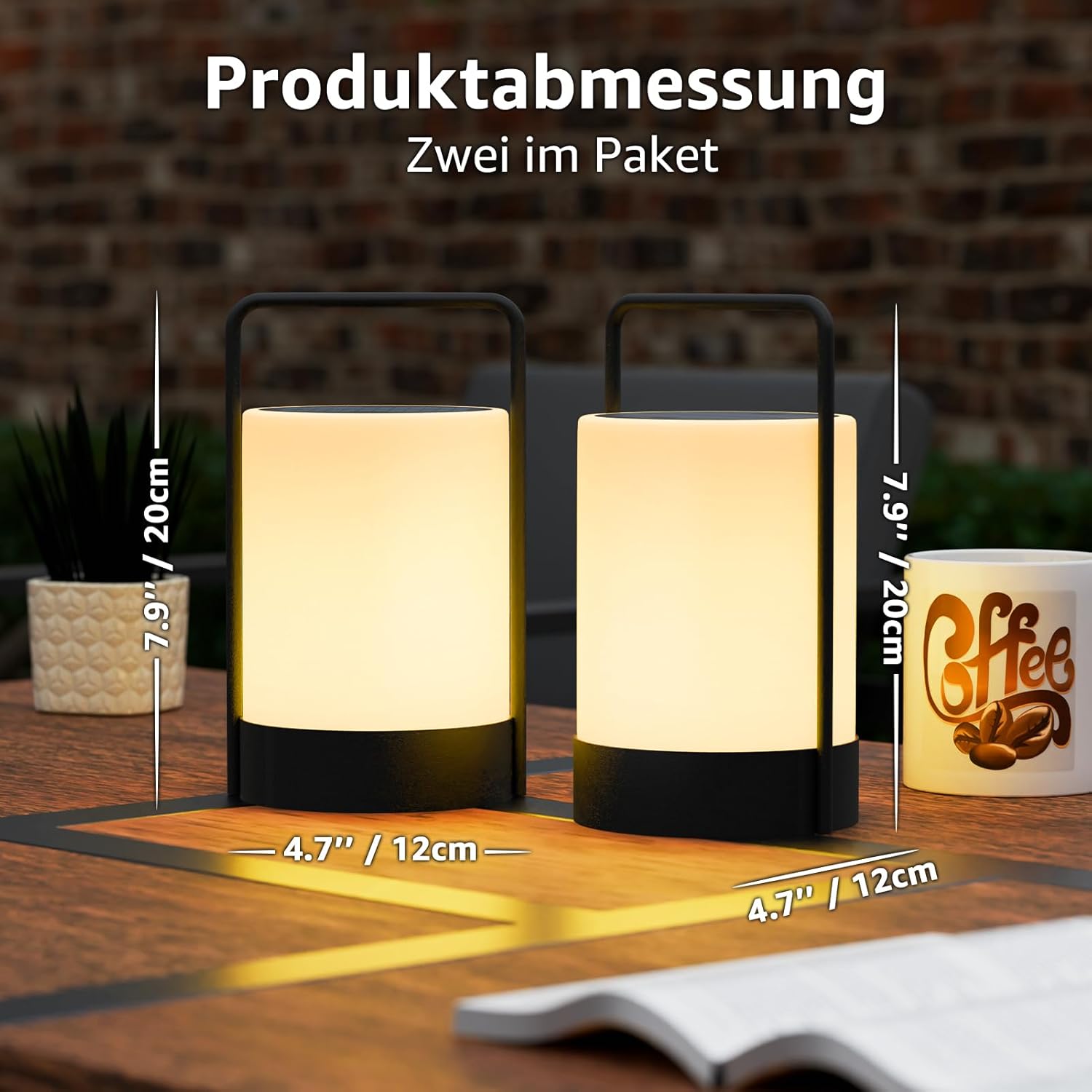 Malux 2 Luci da Tavolo Solari Esterno IP44 - immagine 2