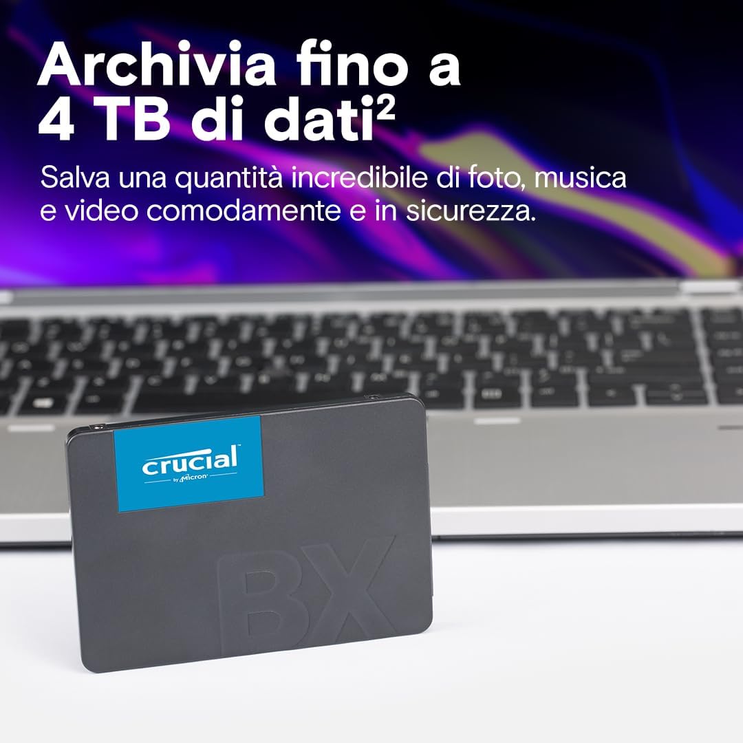 Crucial BX500 SATA SSD 480GB Interno 2,5" - immagine 5