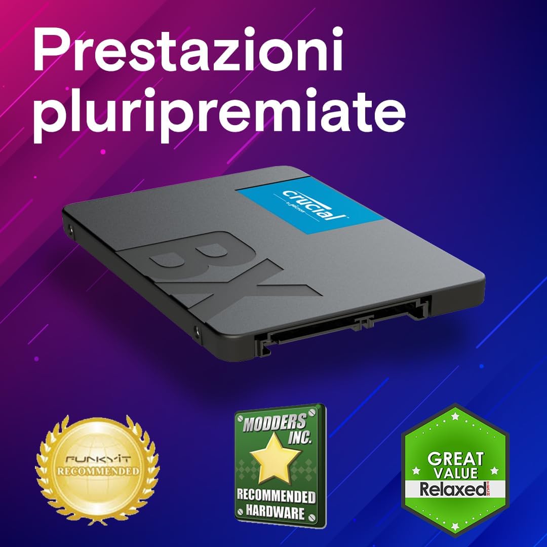 Crucial BX500 SATA SSD 480GB Interno 2,5" - immagine 6