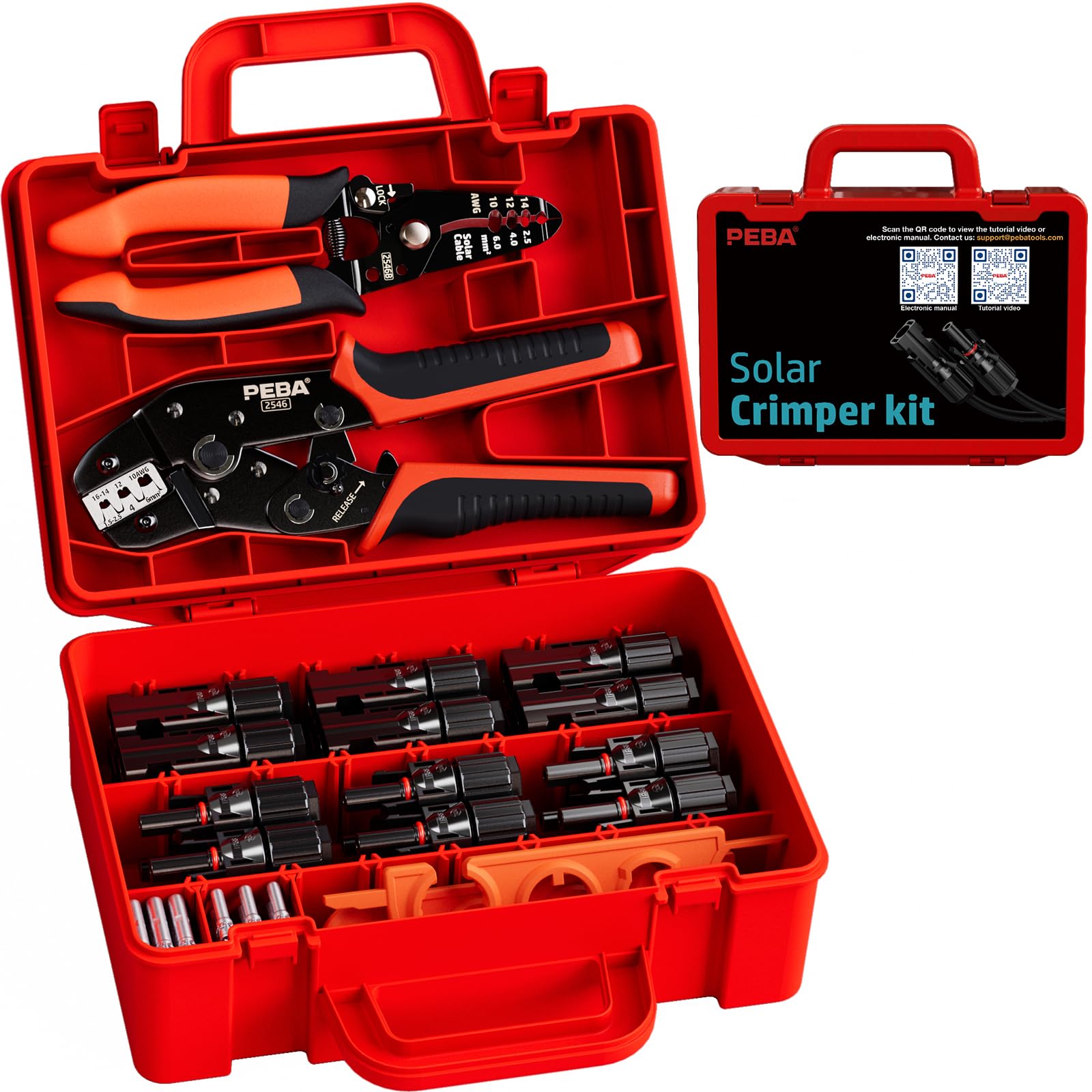 Peba Kit di Crimpatura Solare per Cavi 1,5-6 mm²