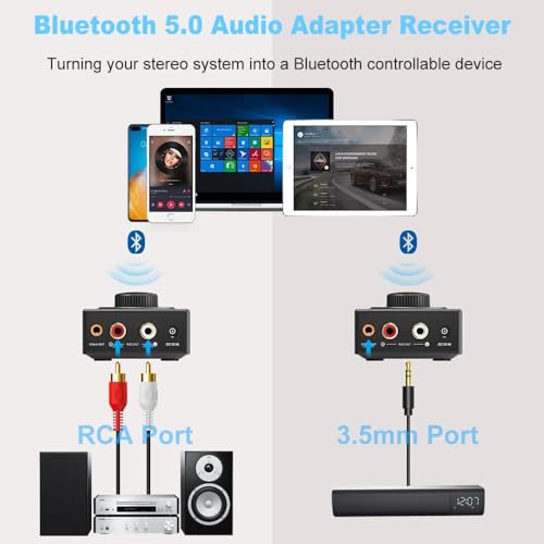 YMOO Ricevitore Bluetooth 5.3 HiFi Audio - immagine 3