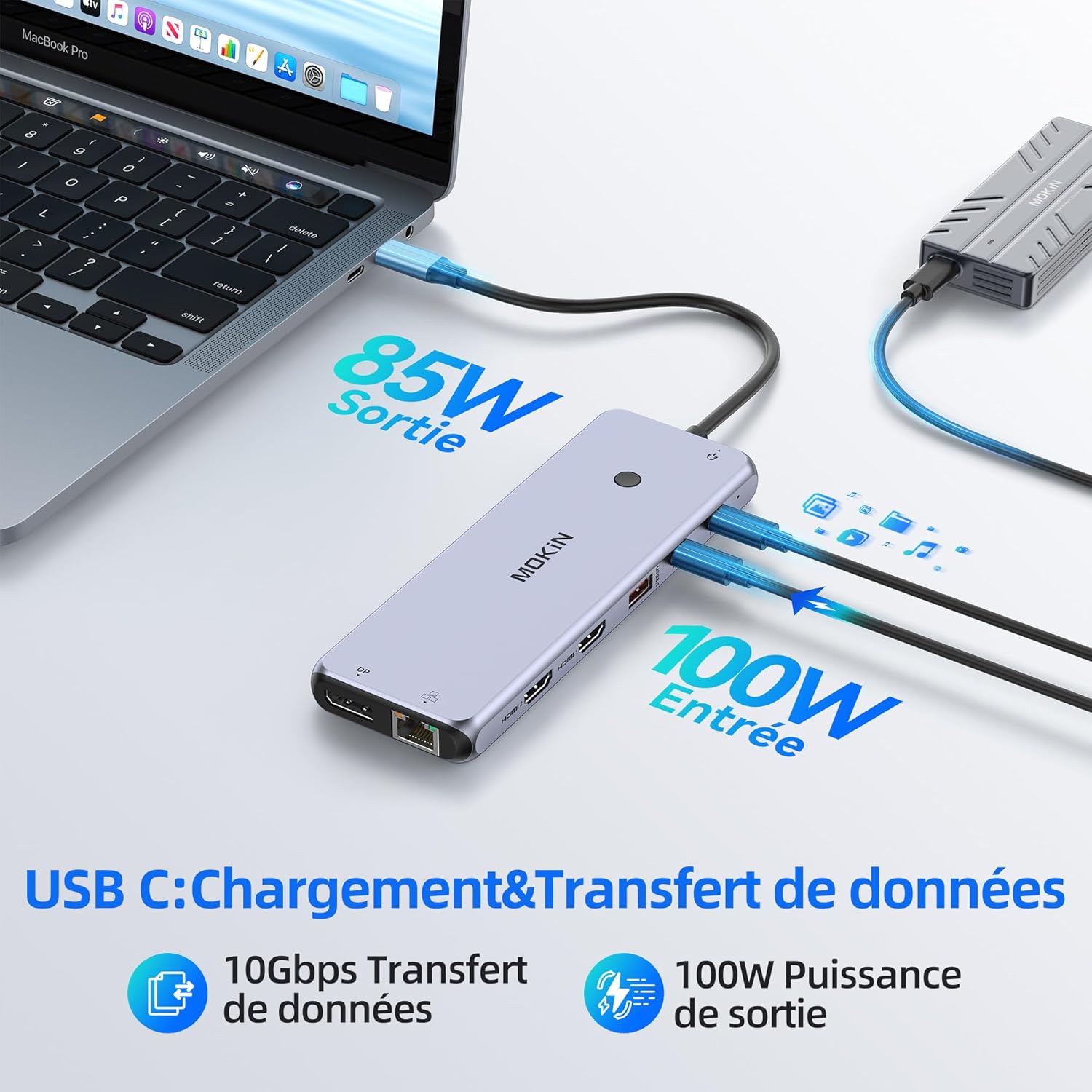 Docking Station USB C - Triplo Schermo 13 in 1 - immagine 6