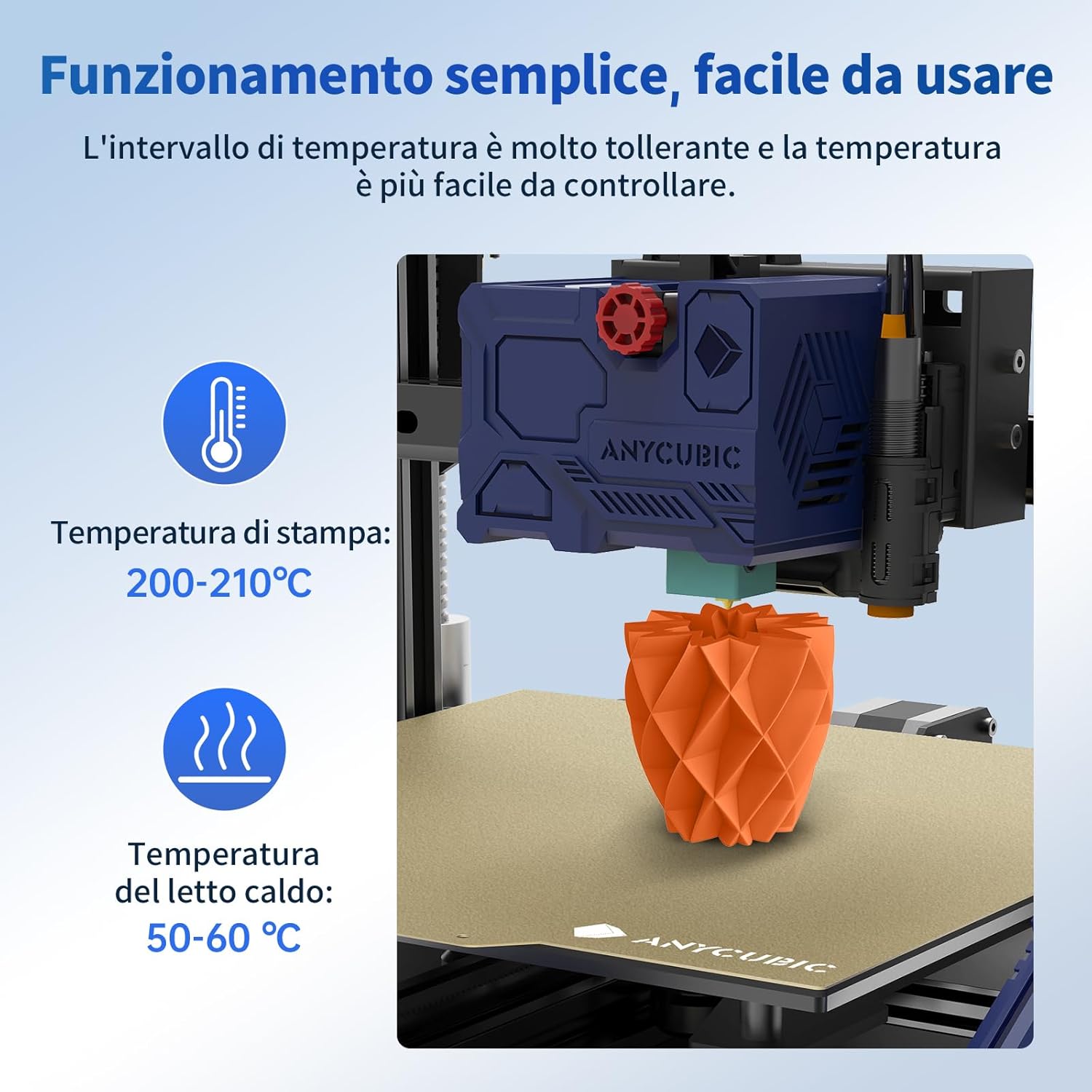 Anycubic Filamento PLA 1.75mm per Stampante 3D, 4KG - immagine 4