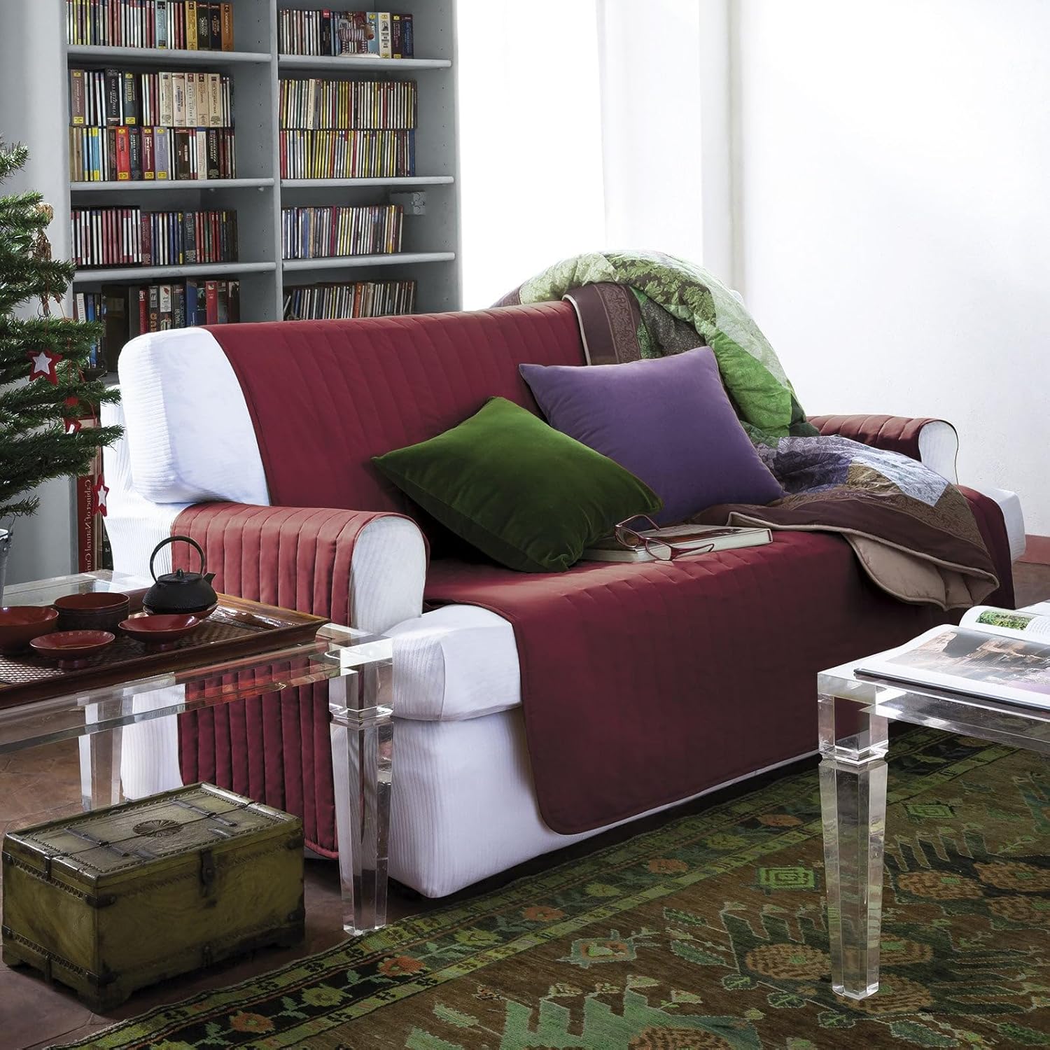 Caleffi Copridivano 2 Posti Imbottito 120cm