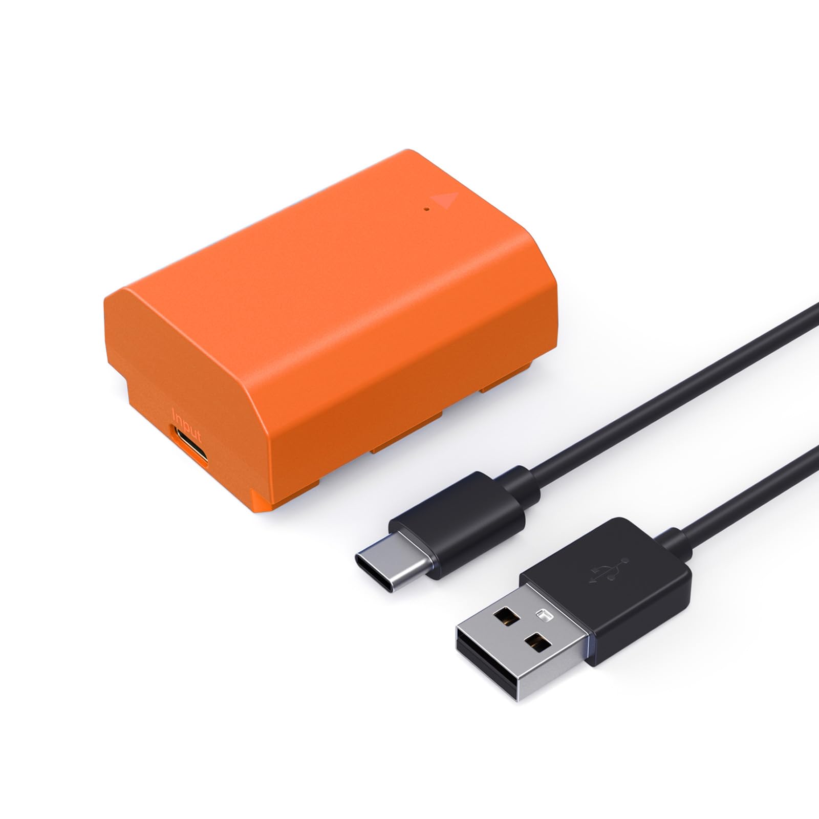 SMALLRIG NP-FZ100 2400mAh Batteria per Sony A7IV/FX3/A6700 USB-C Ricarica Rapida Batteria per Fotocamera per Sony A7CR, A7CII, A7RV, A7SIII, FX30, A7III, A7C, A6600, ZV-E1, Arancia - 4969