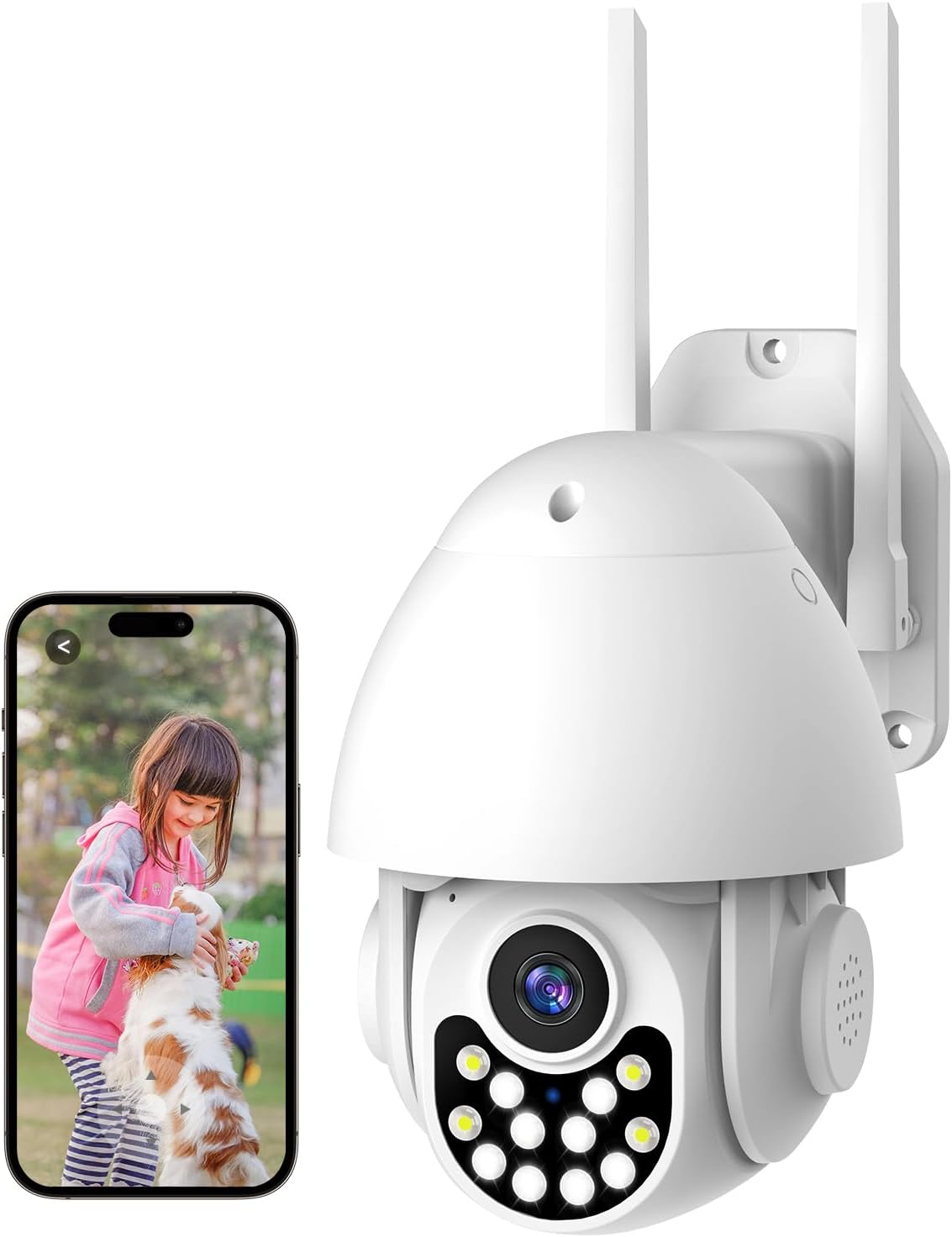 Lwohsi Telecamera di Sicurezza Wireless Esterni 2K