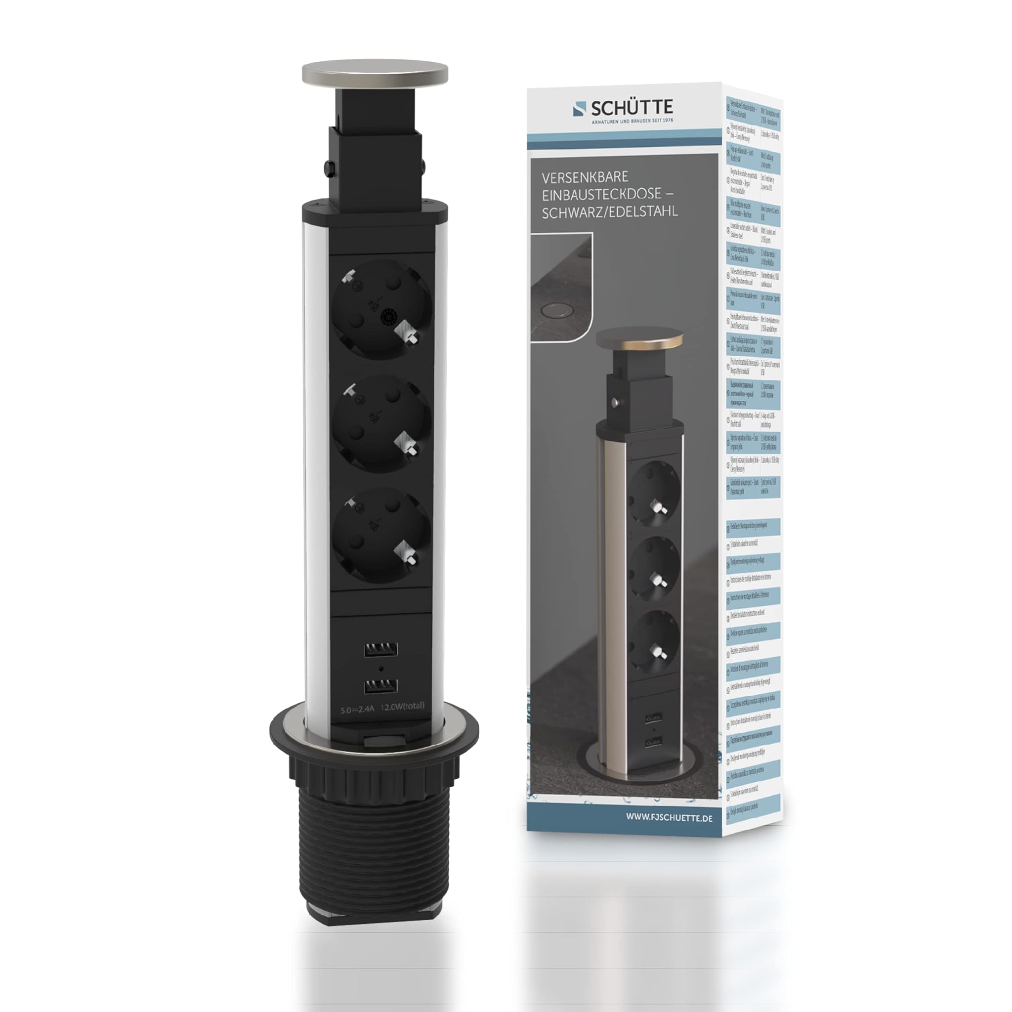 Schütte Ciabatta Elettrica a Scomparsa per Piano Lavoro