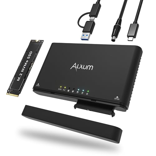 Alxum Custodia USB a NVMe M.2 e SATA con Clonazione
