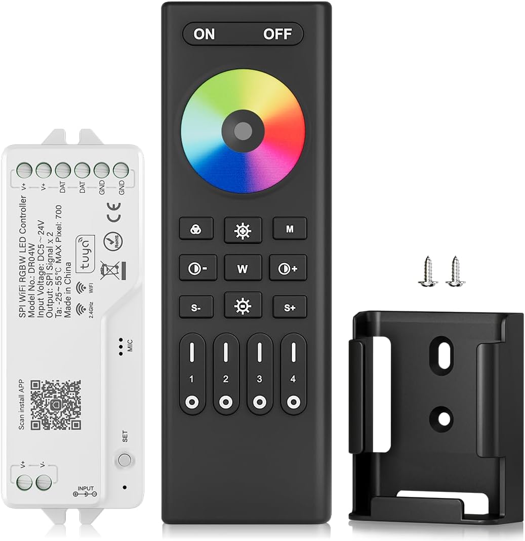 Btf-lighting 2.4G WiFi SPI RGBW Controllore LED DR04W - immagine 1