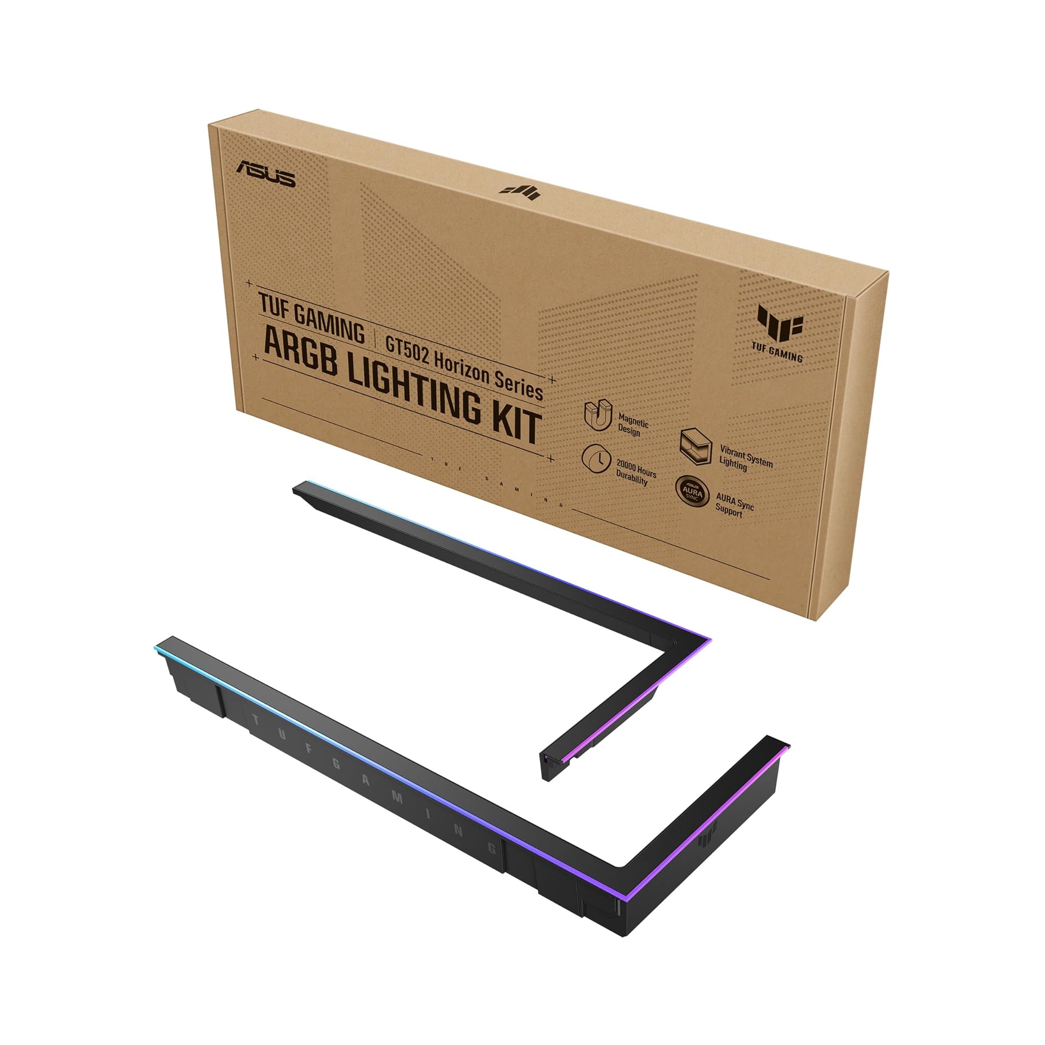 Asus TUF GAMING GT502 HORIZON - Kit Illuminazione ARGB, Nero