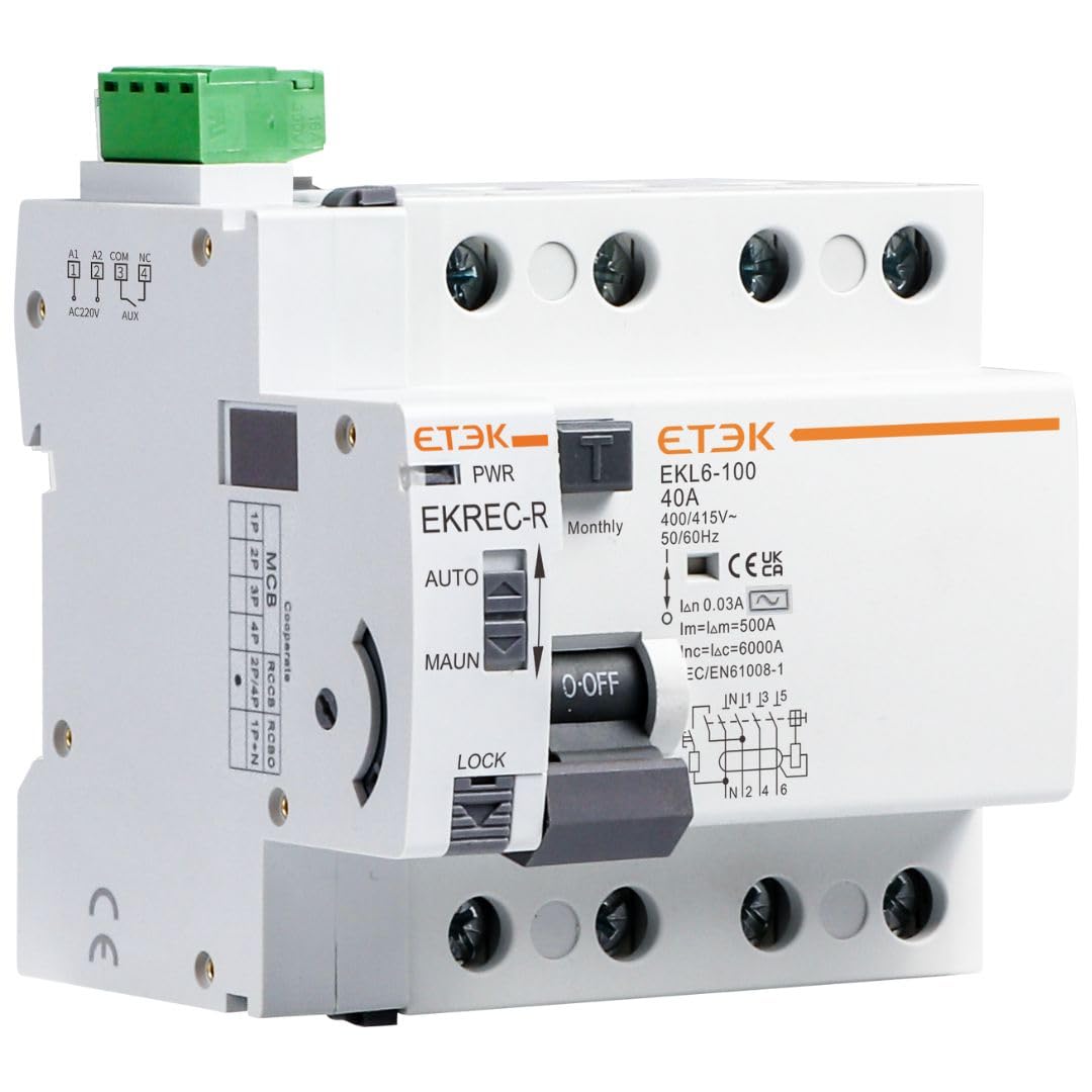 Differenziale Auto Riarmabile Trifase 4P 40A 30mA 6Ka - immagine 1