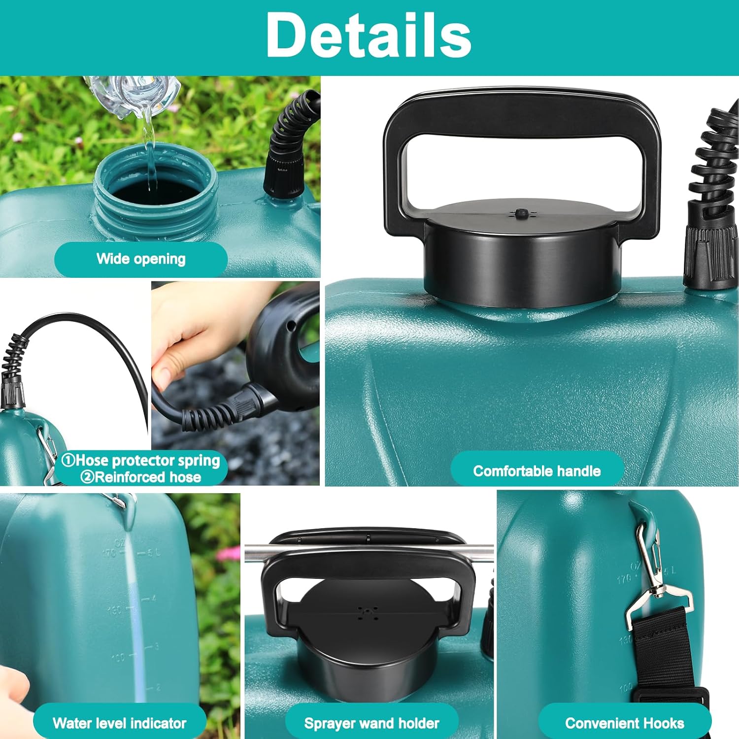 Tlgreen Pompa Irroratrice a Batteria 5L, 7.4V - immagine 5