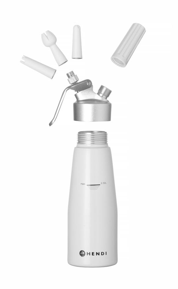 HENDI Sifone per Cucina 0,5L, Alluminio Bianco - immagine 3