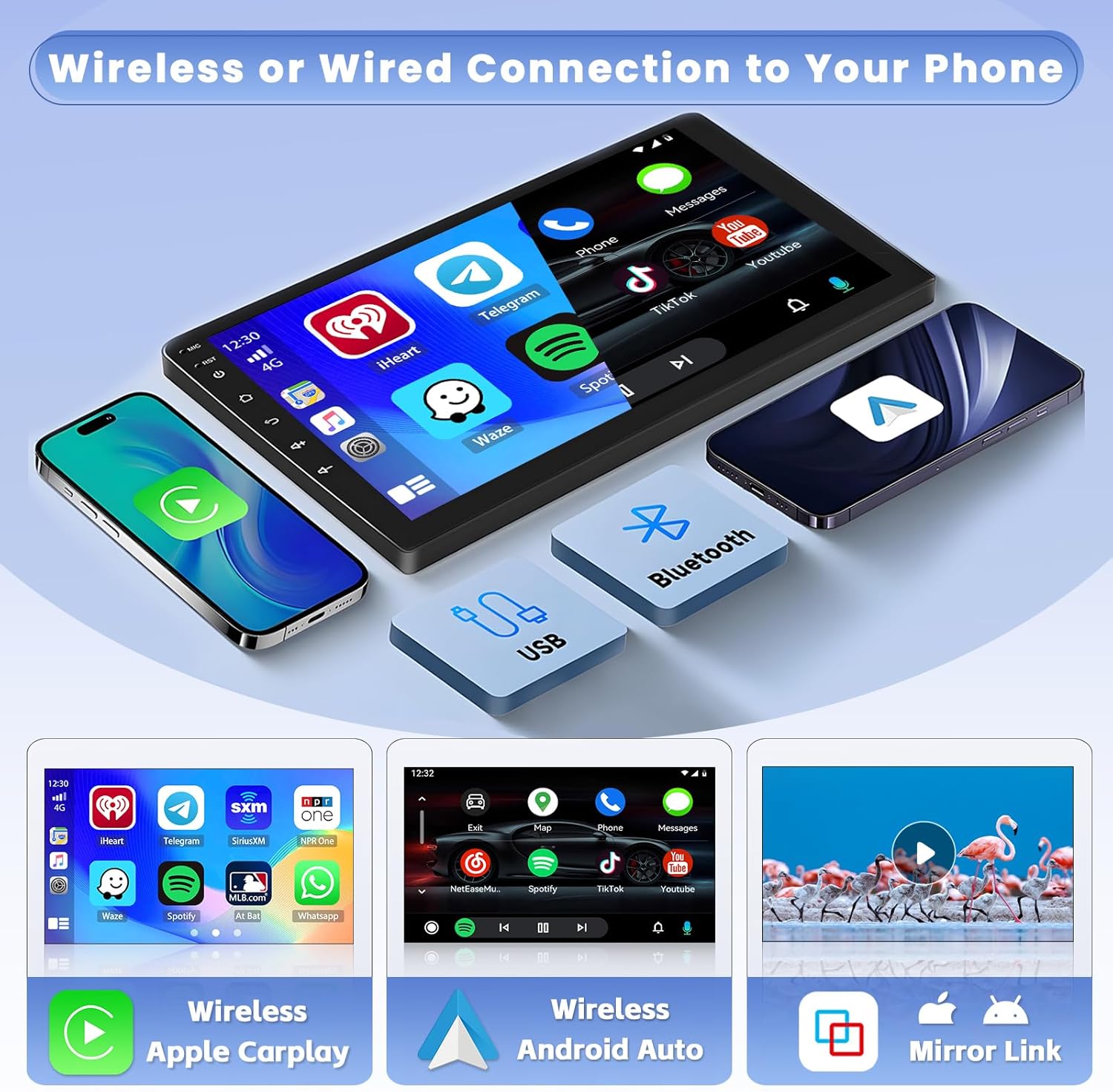 Hikity Android 13 Autoradio 9" per BMW 3 E90 E91 E92 E93 - immagine 5