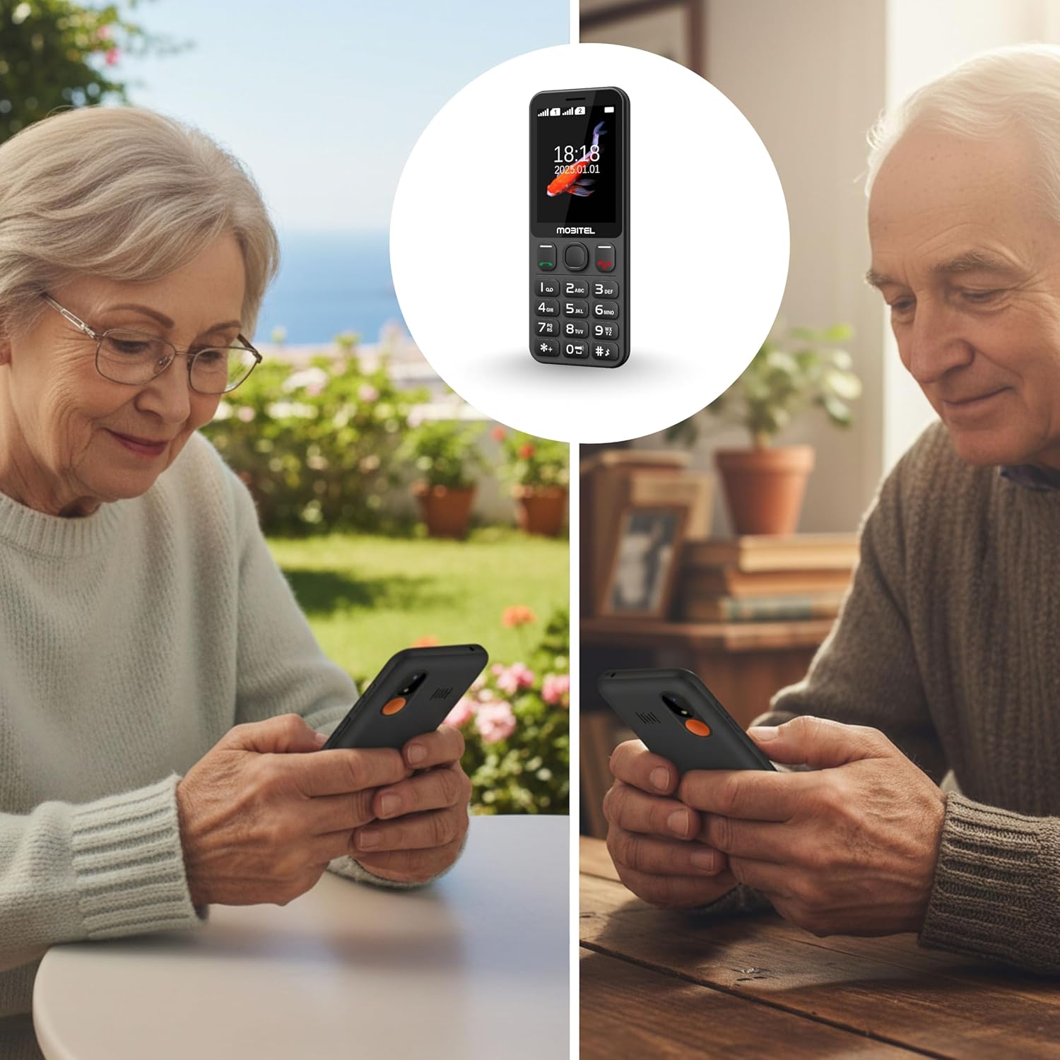 Mobitel 1010 4G - Telefono Cellulare per Anziani Dual SIM - immagine 5