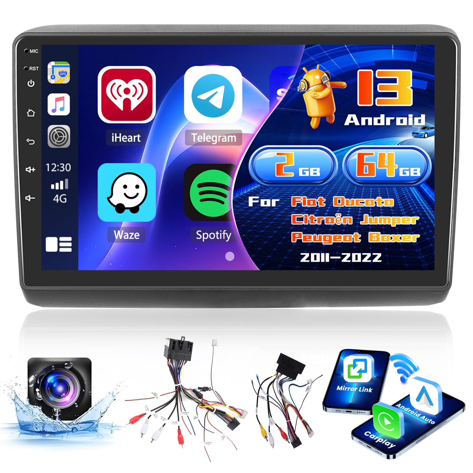 Inefala Radio Android per Fiat Ducato/Citroën Jumper/Peugeot Boxer