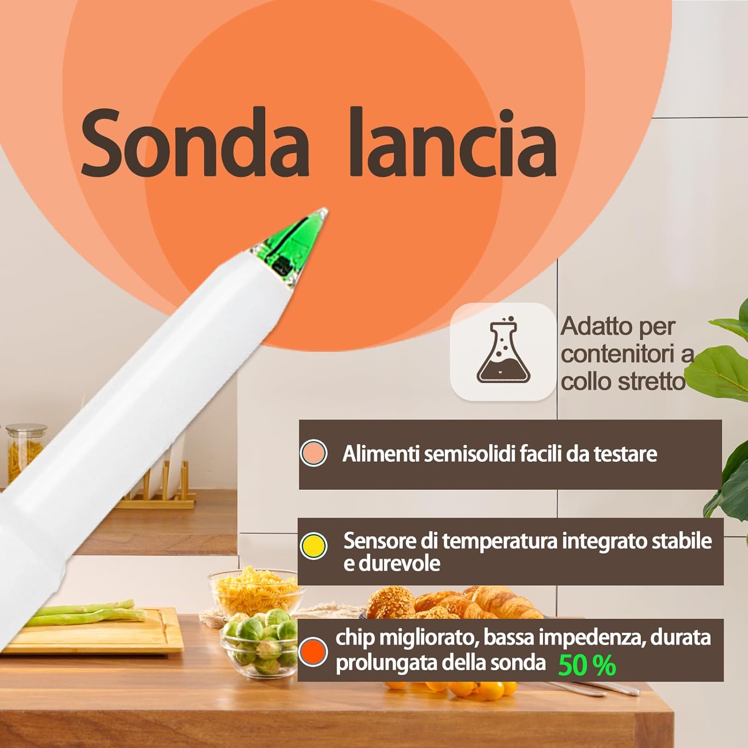 Misuratore pH Impermeabile per Alimenti - immagine 2