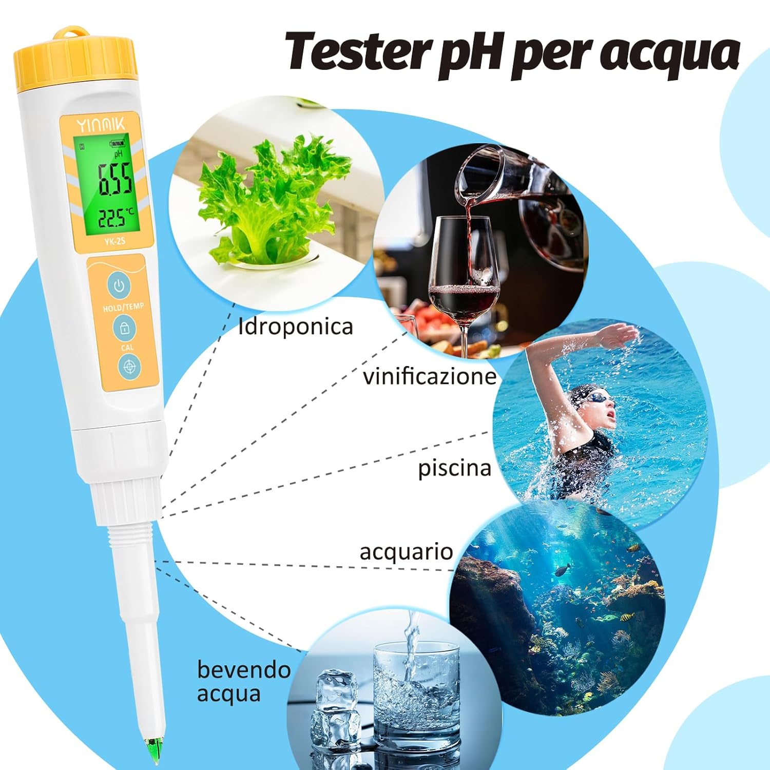Misuratore pH Impermeabile per Alimenti - immagine 5