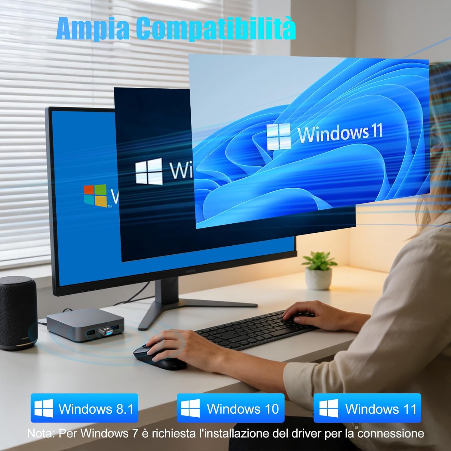 Dongle Bluetooth 5.4 USB per PC - immagine 5