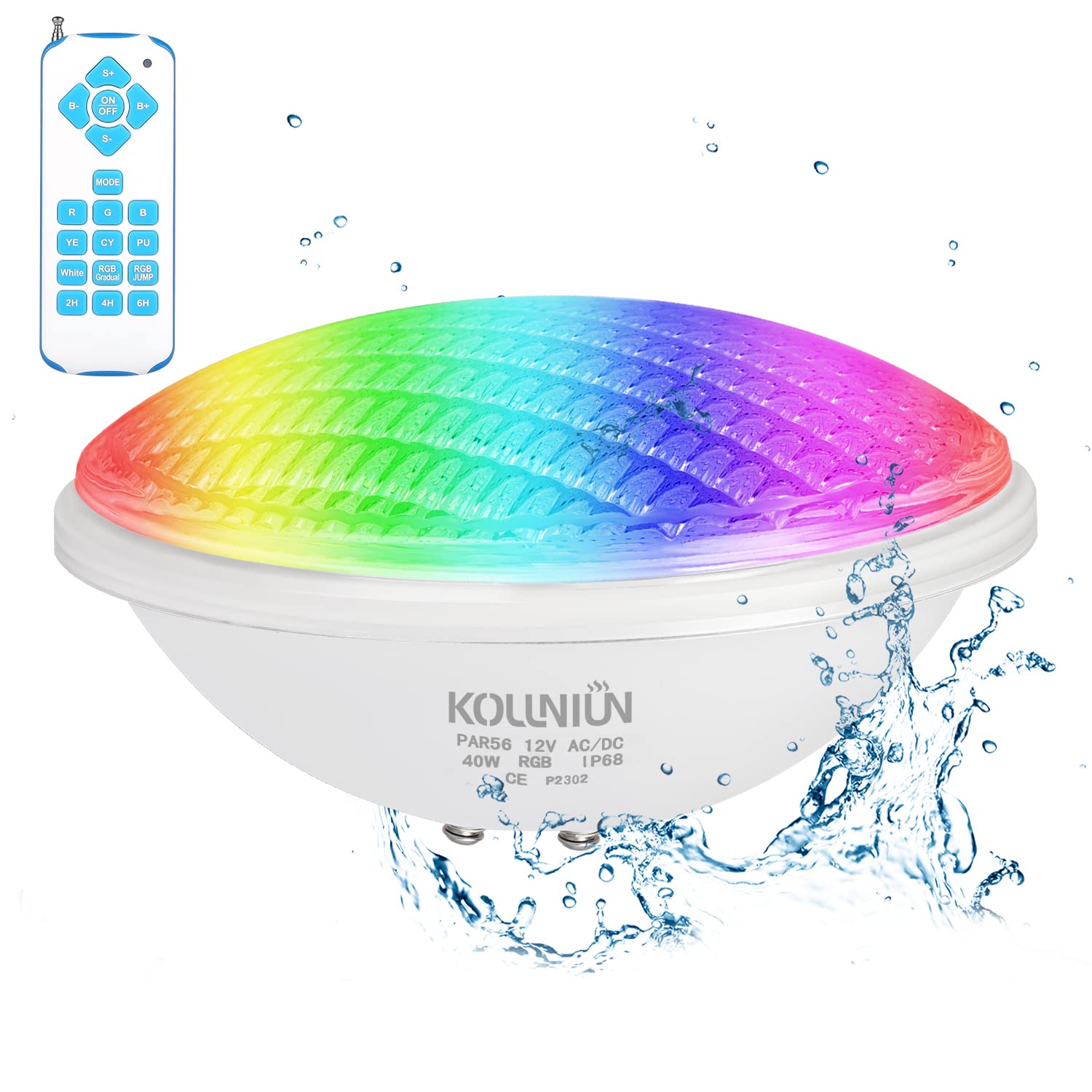 Kollniun Illuminazione per Piscina LED PAR56 40W