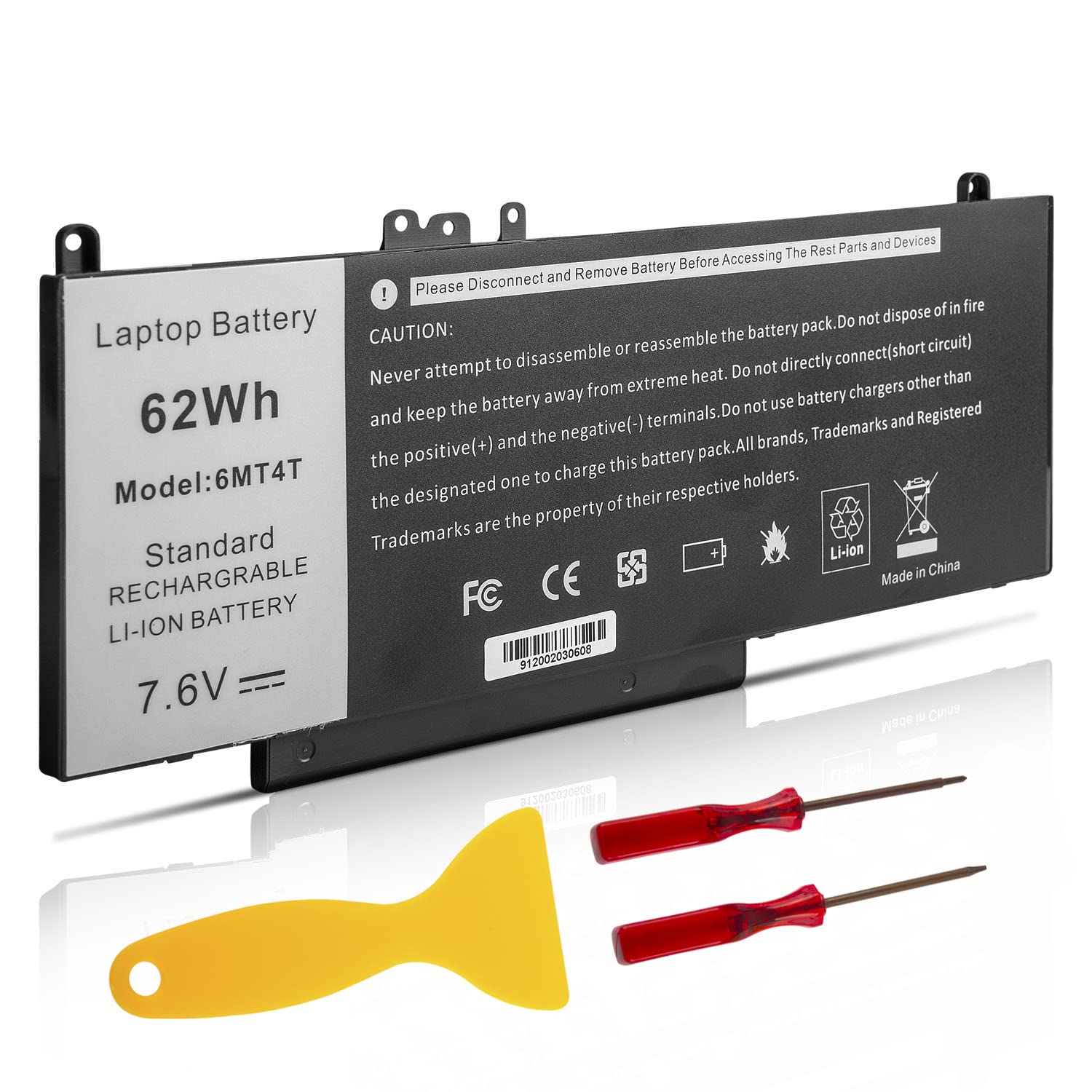 Asuncell Batteria Laptop 6MT4T per Dell Latitude E5470 E5570