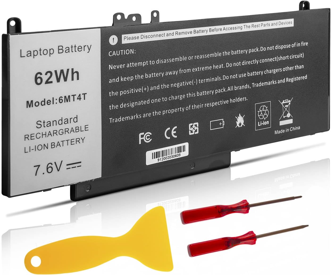 Asuncell Batteria Laptop 6MT4T per Dell Latitude E5470 E5570 - immagine 1