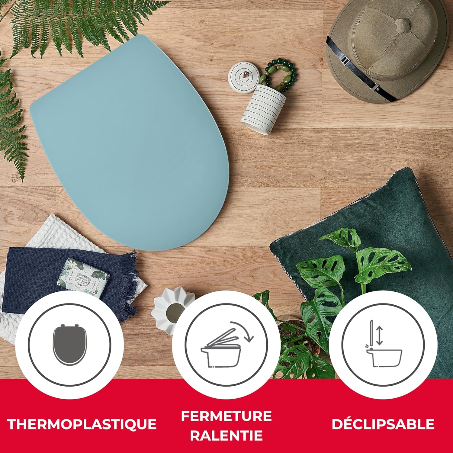 Wirquin 20724243 - Sedile WC Marbella Verde Celadon - immagine 3