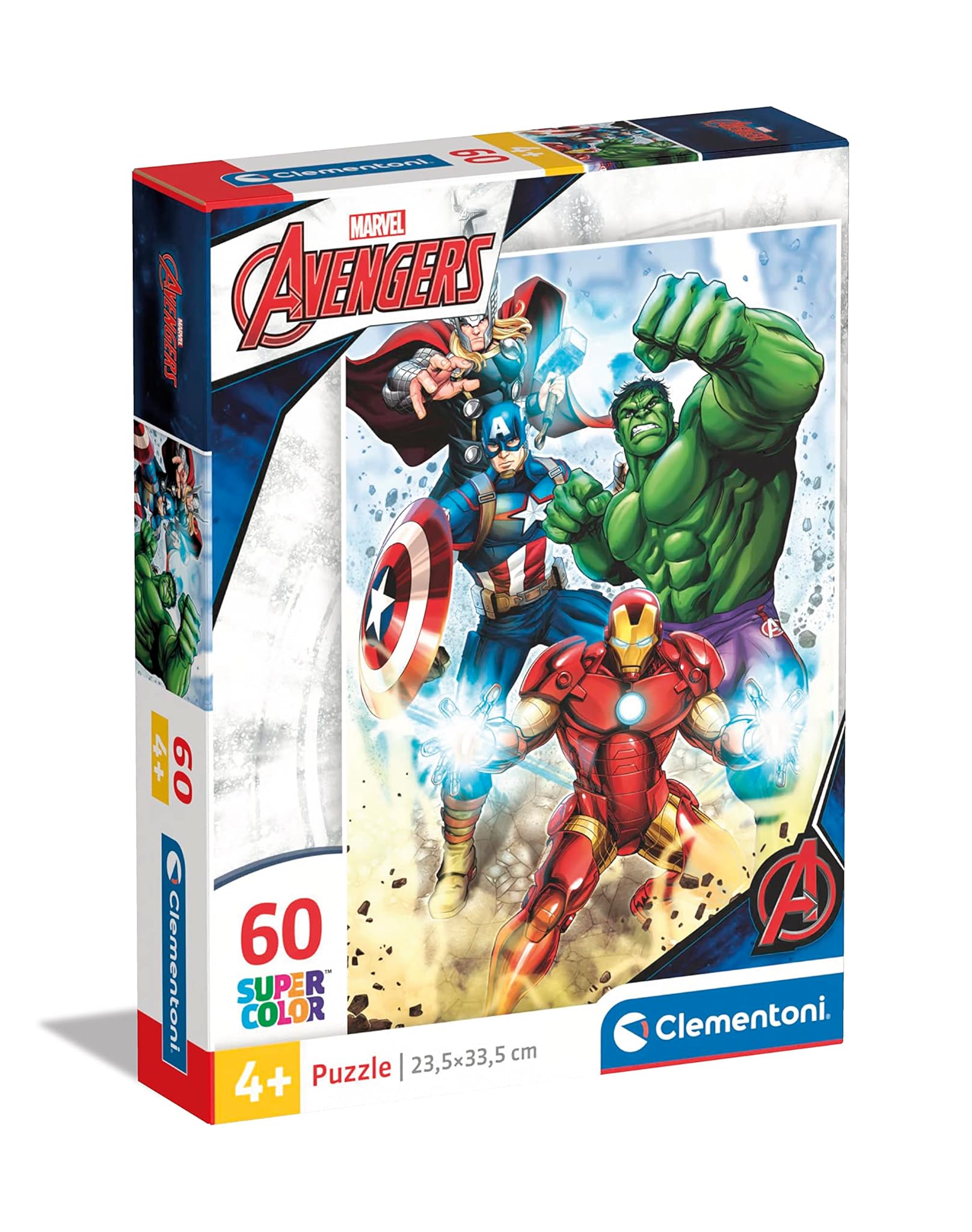 Clementoni - Puzzle Bambini 60 Pezzi Marvel Avengers
