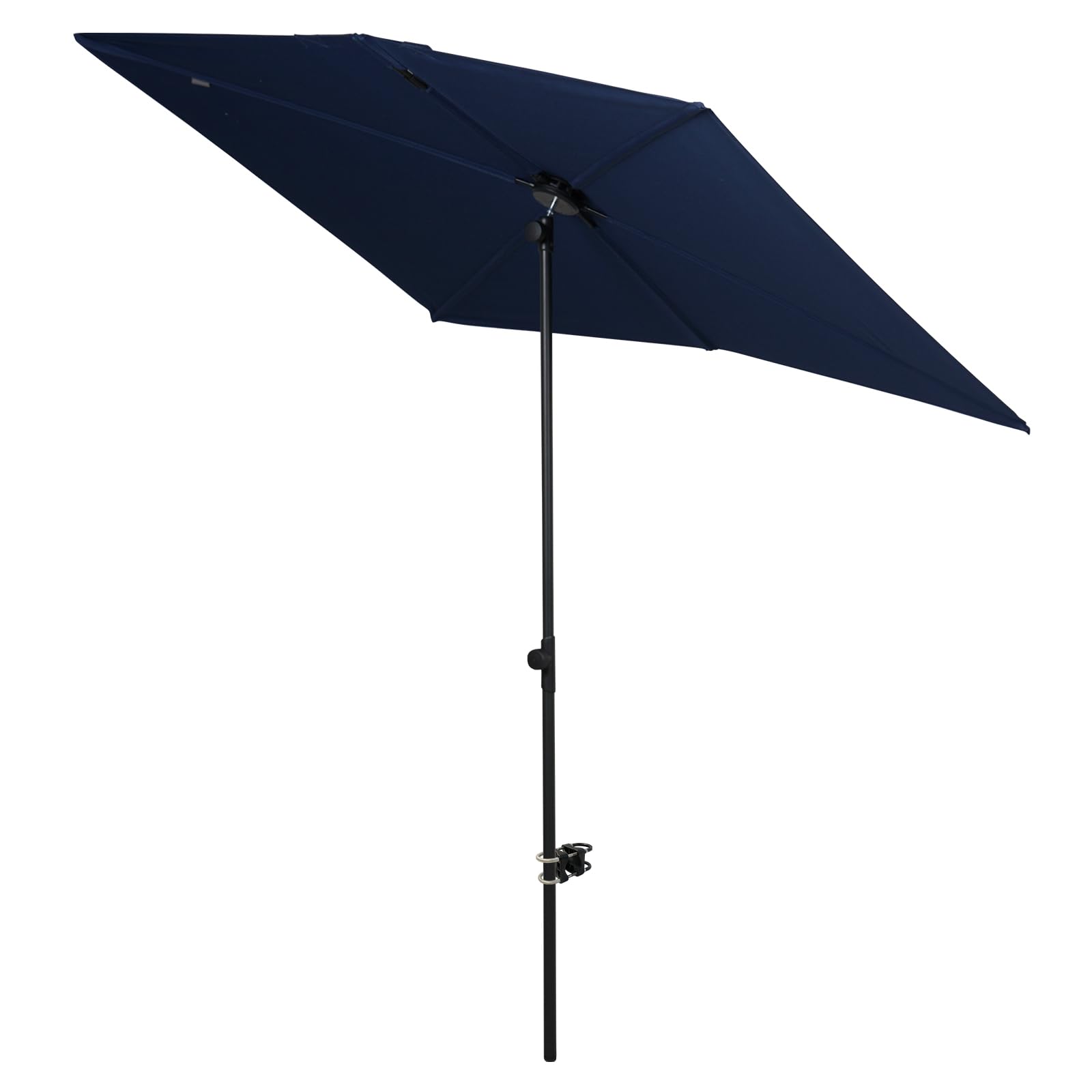 Grand patio Garden Parasol 2.7m con Manovella e Inclinazione, Blue