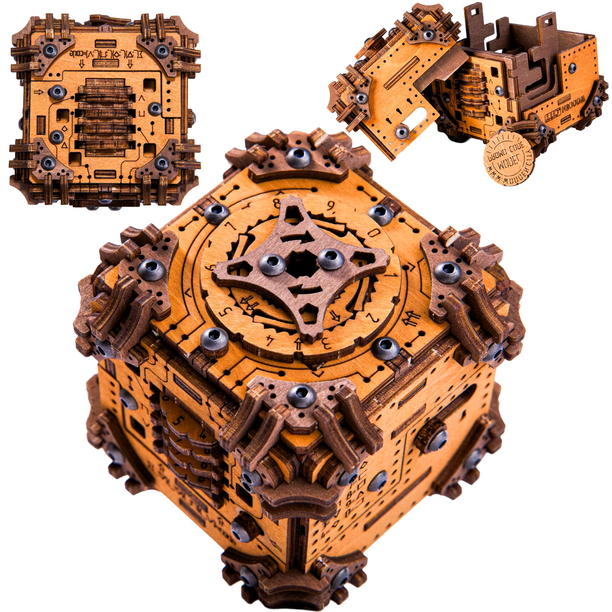 Wooden.city Tesseract's Secret - Scatola Puzzle in Legno