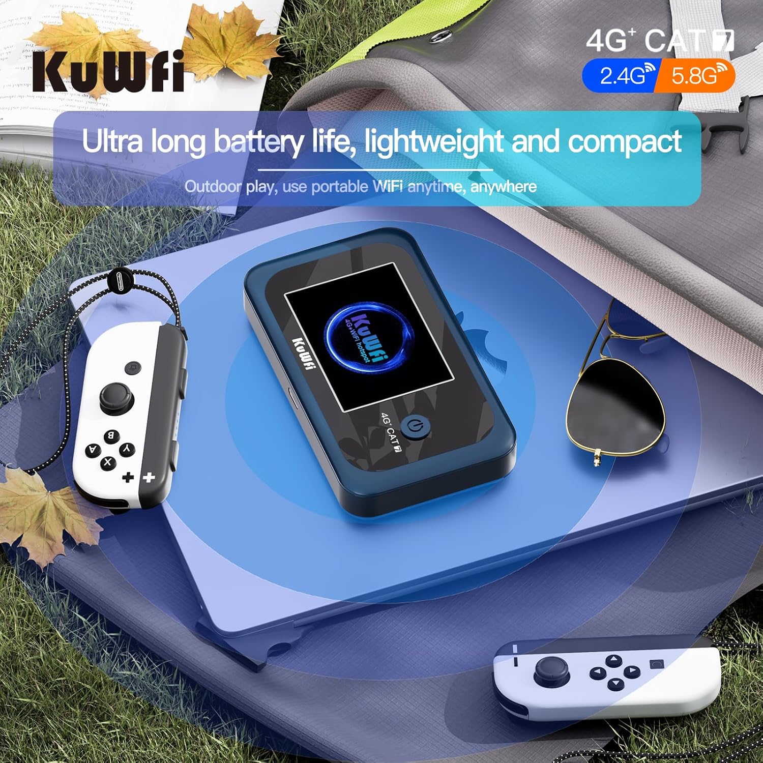 Kuwfi Router 4G+ SIM Dual Frequenza Mobile Wireless - immagine 5
