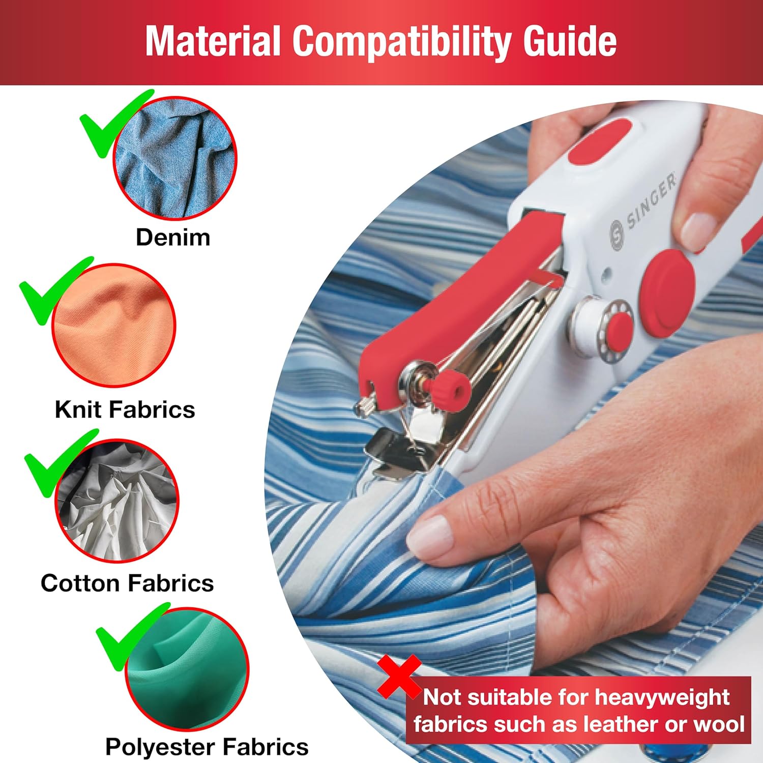 Singer Stitch Sew Quick - Macchina da Cucire Portatile - immagine 7